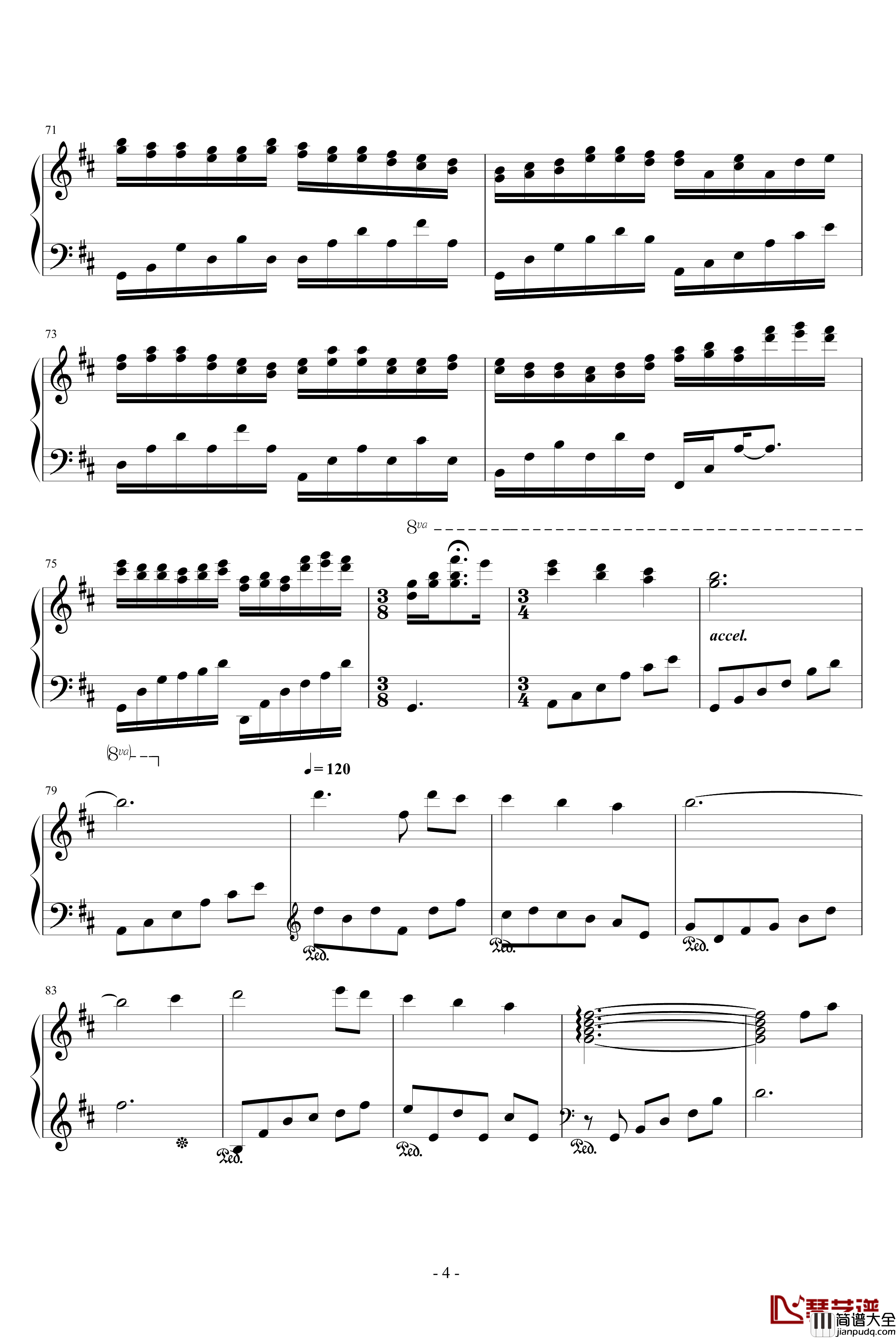 星之舞曲夜空的仰望钢琴谱_Ku.Klux.Klan