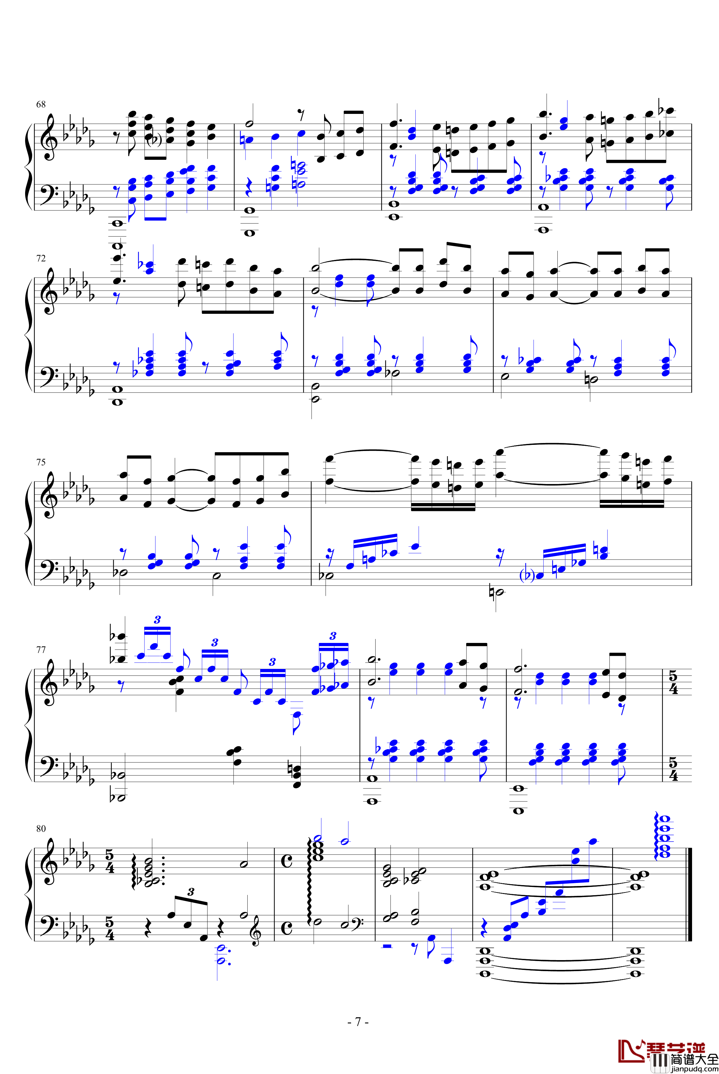 缄默钢琴谱_ansaiy