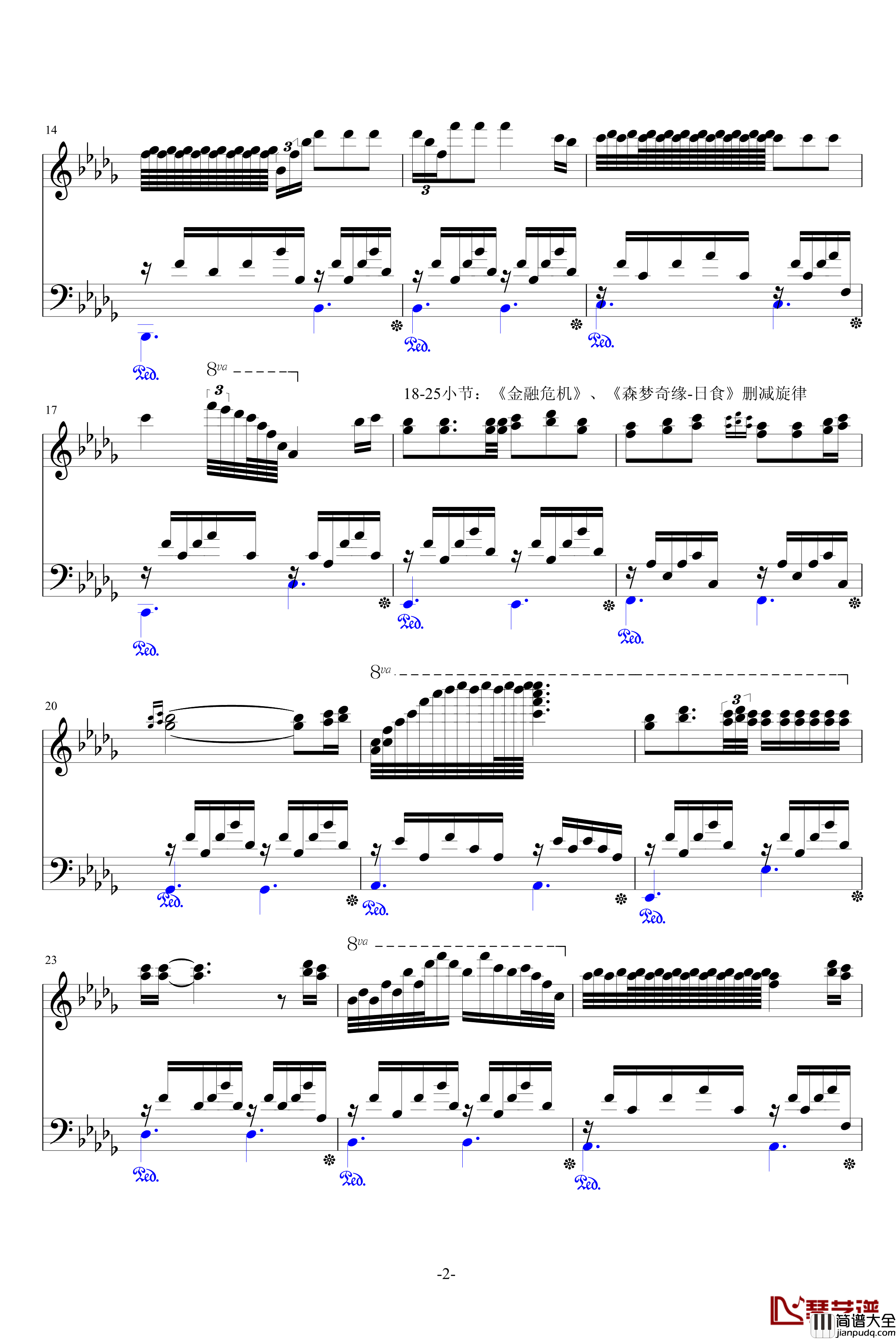 降D大调夜曲钢琴谱_遗弃的旋律_升c小调