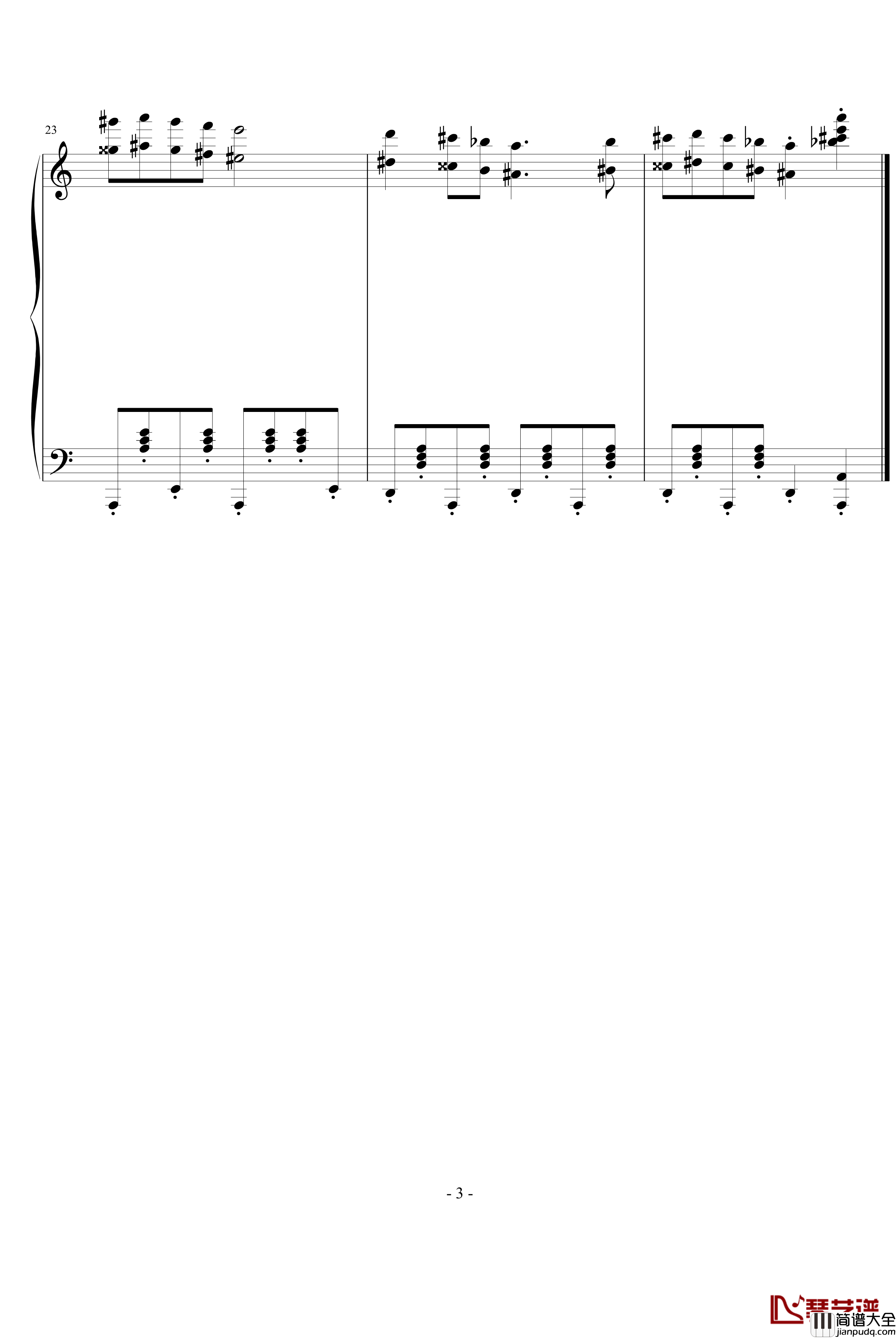 傻子乱舞钢琴谱_纯属娱乐_齐少凡_钢琴叫兽