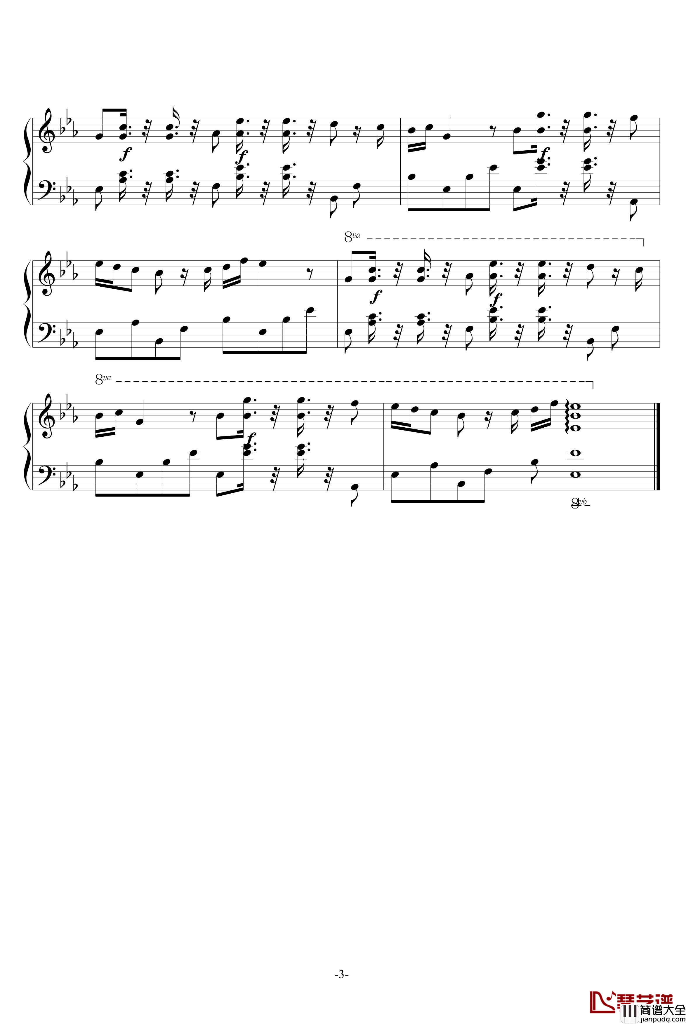 青年友谊圆舞曲钢琴谱_中国名曲