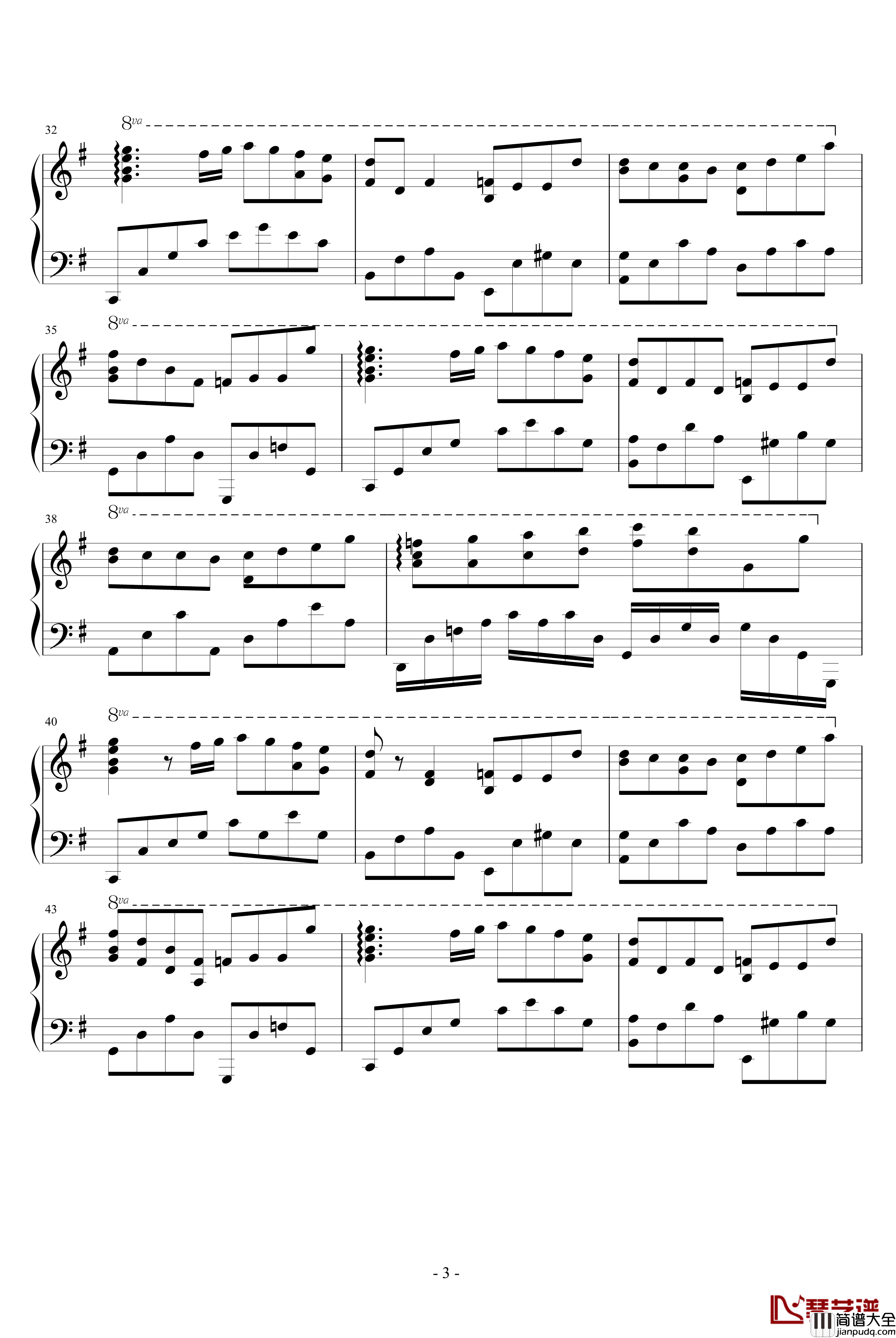 我钢琴谱_I_Yiruma