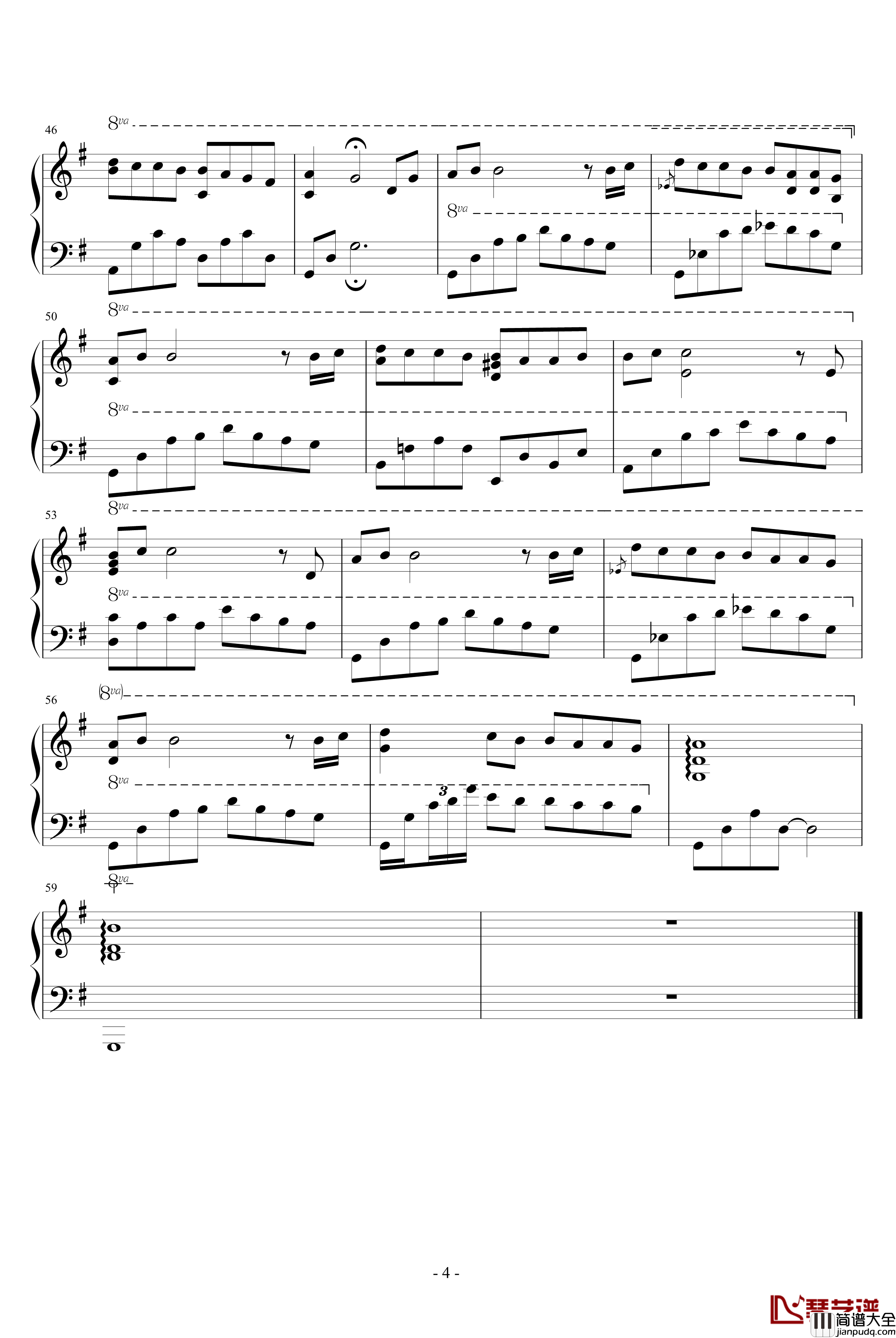 我钢琴谱_I_Yiruma