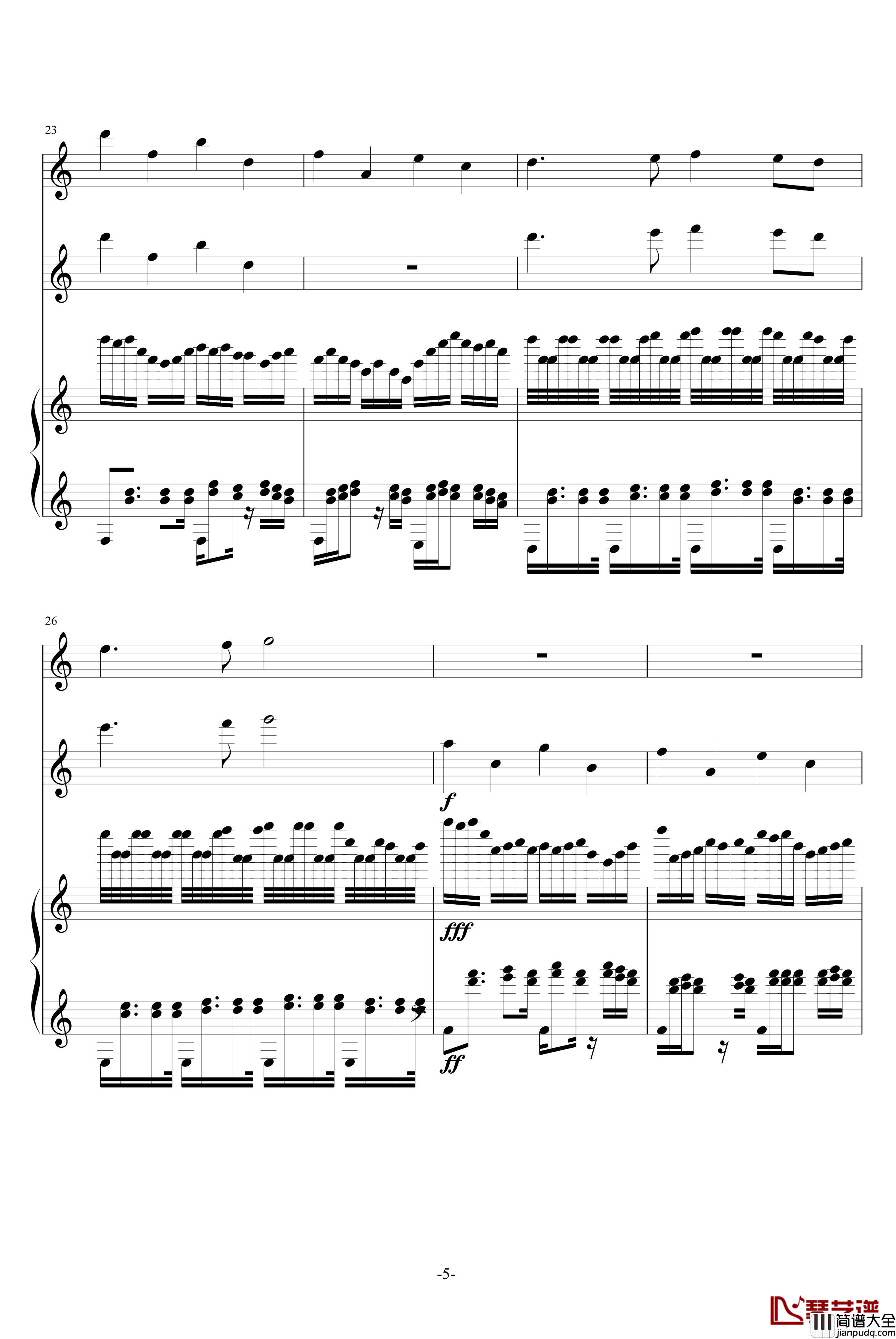 星之小舞曲钢琴谱_升c小调