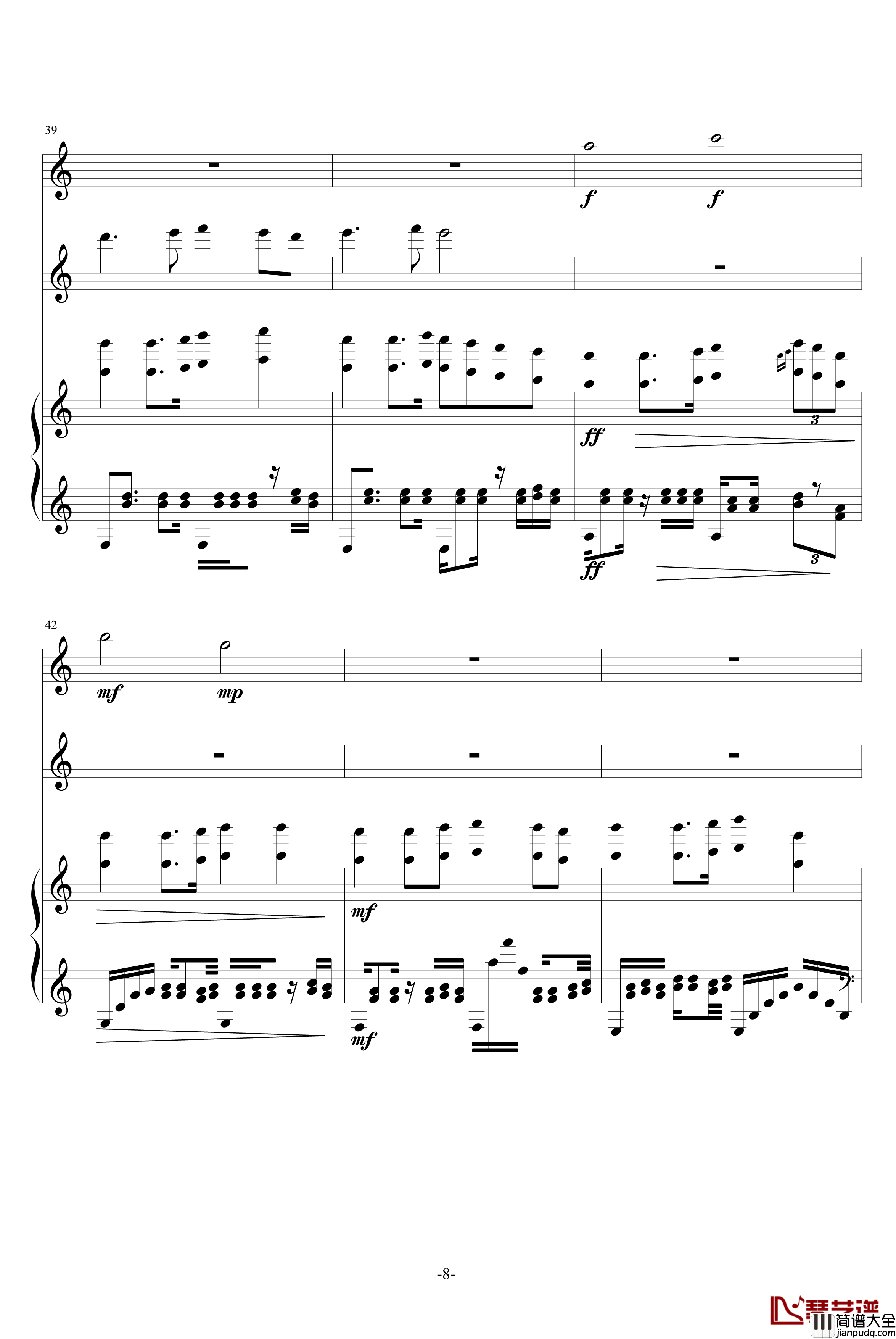 星之小舞曲钢琴谱_升c小调