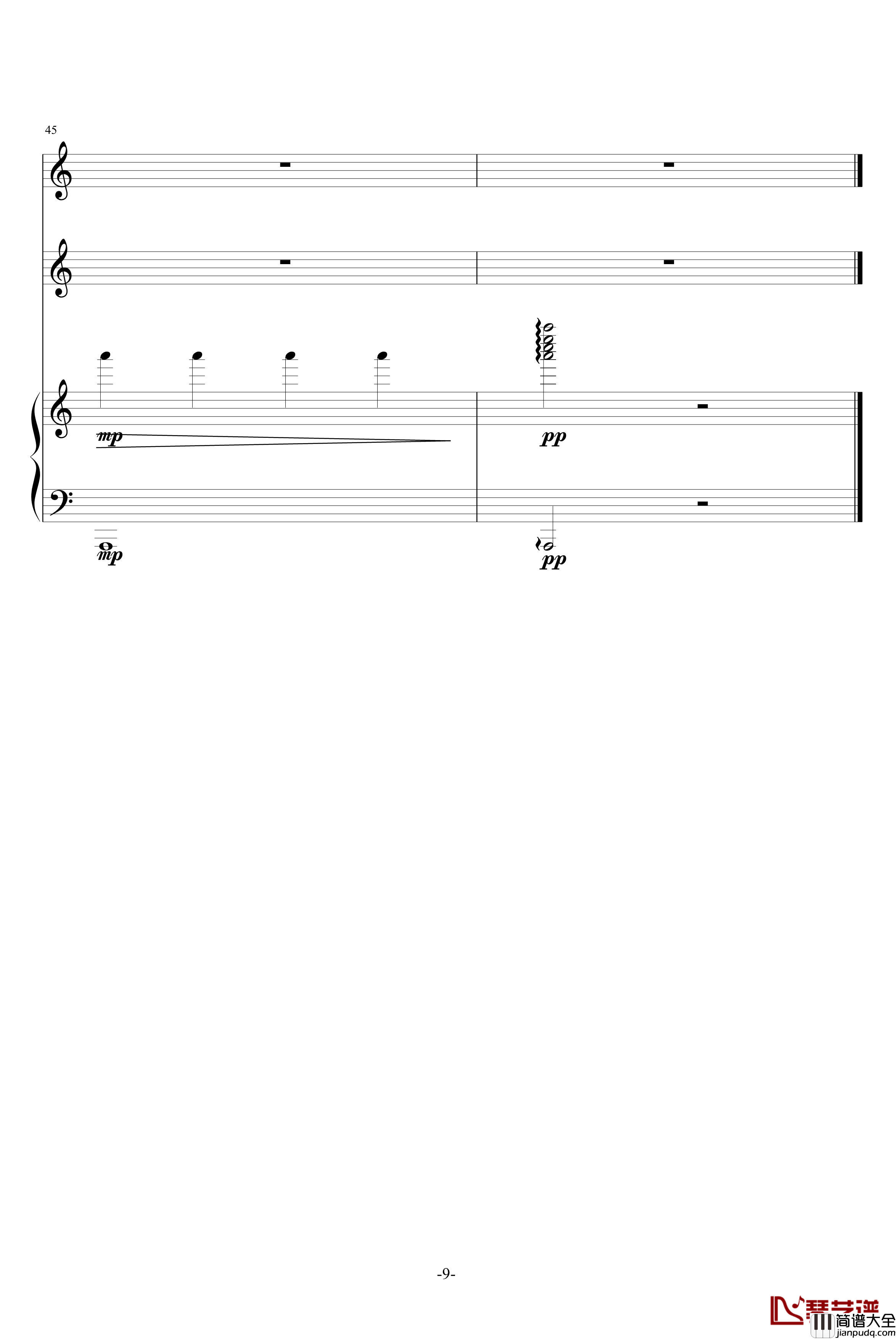 星之小舞曲钢琴谱_升c小调