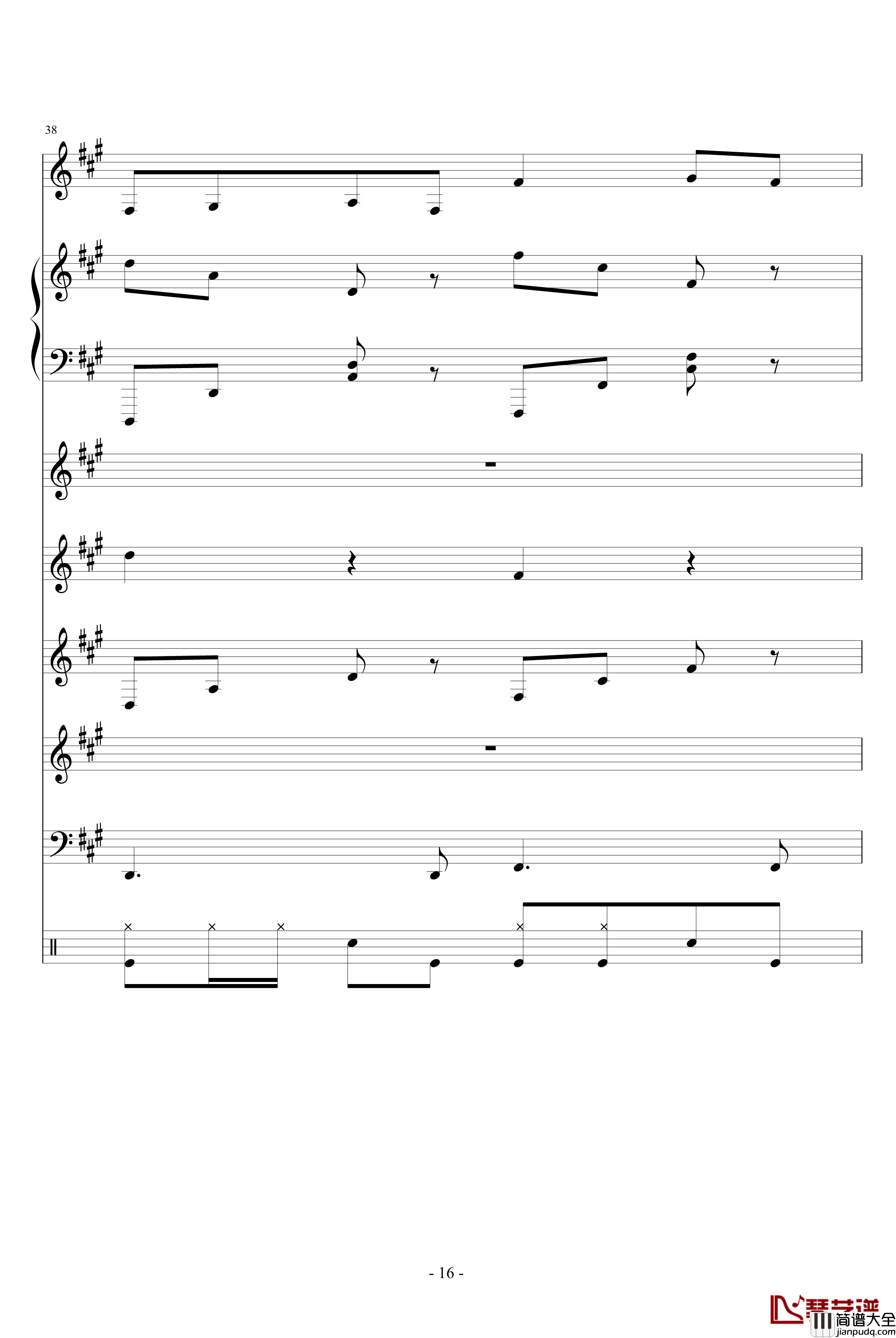 地狱士钢琴谱_血腥残阳