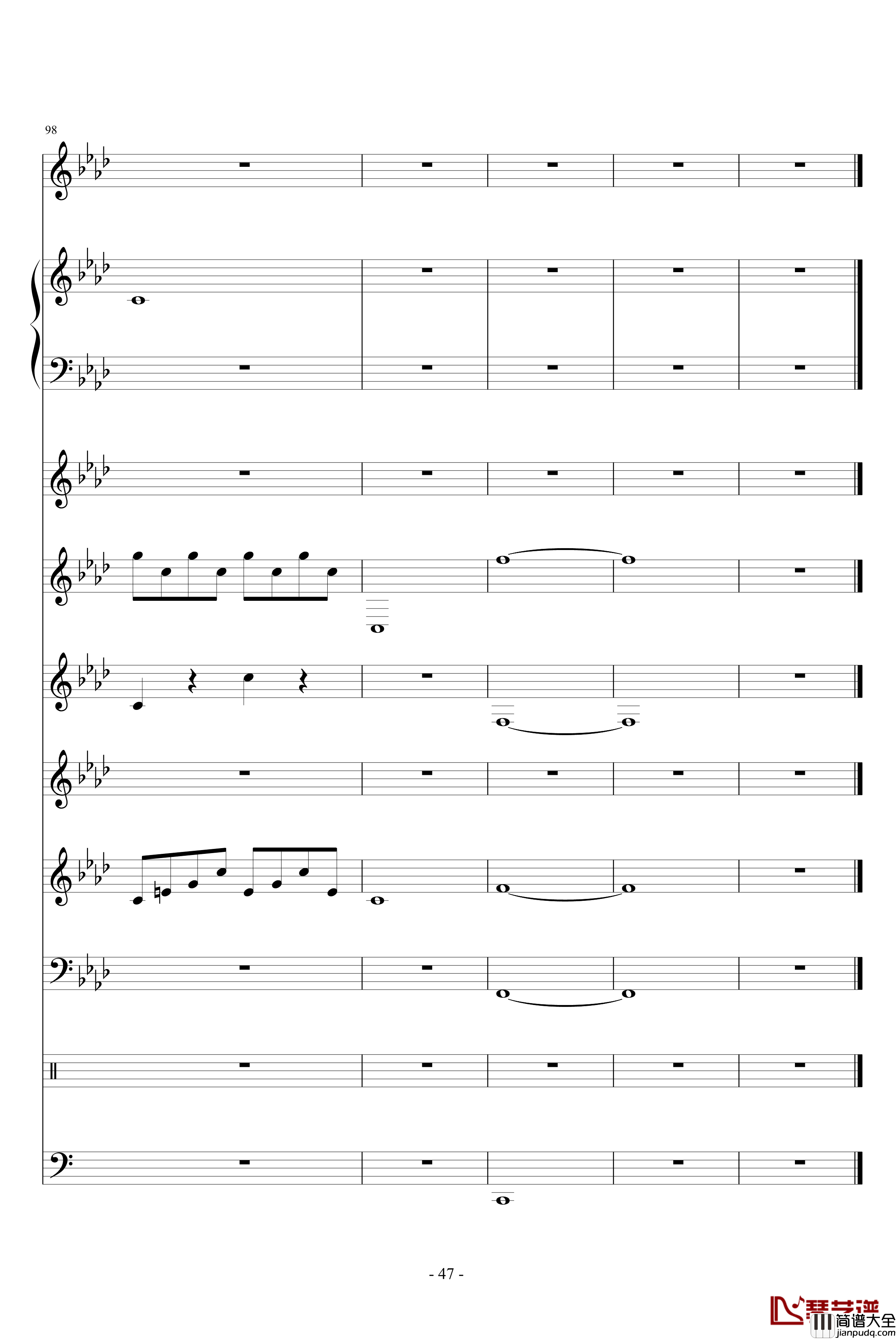 地狱士钢琴谱_血腥残阳