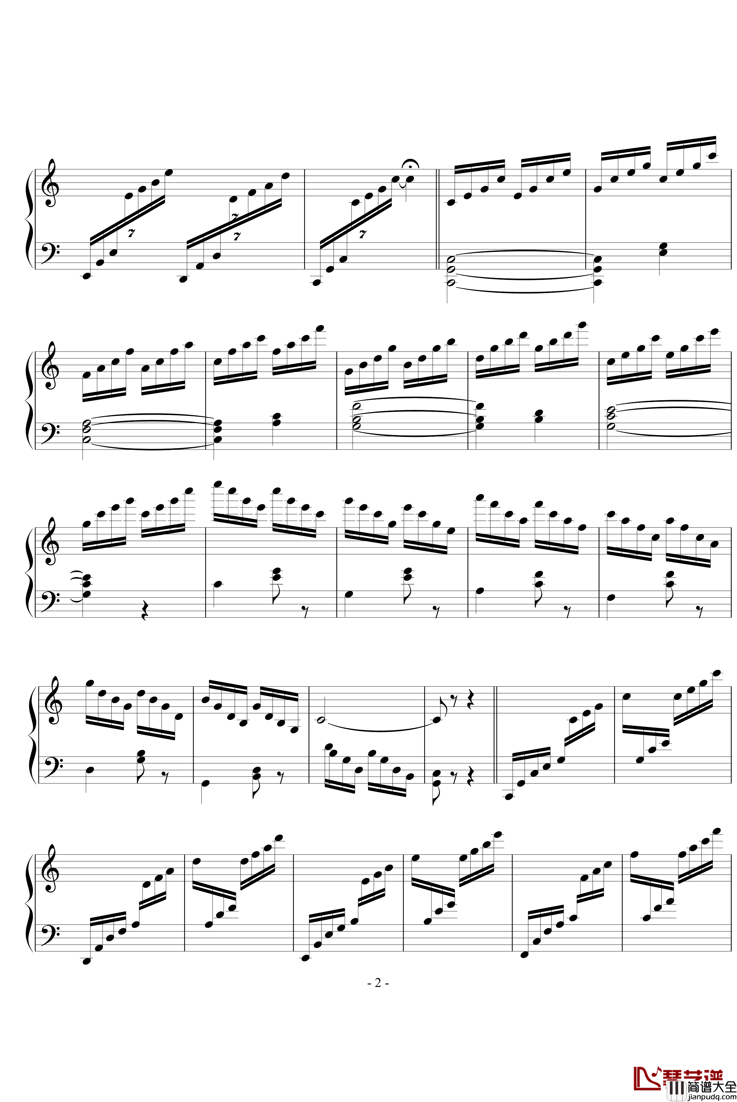 钢琴伴奏即兴练习曲钢琴谱_田献