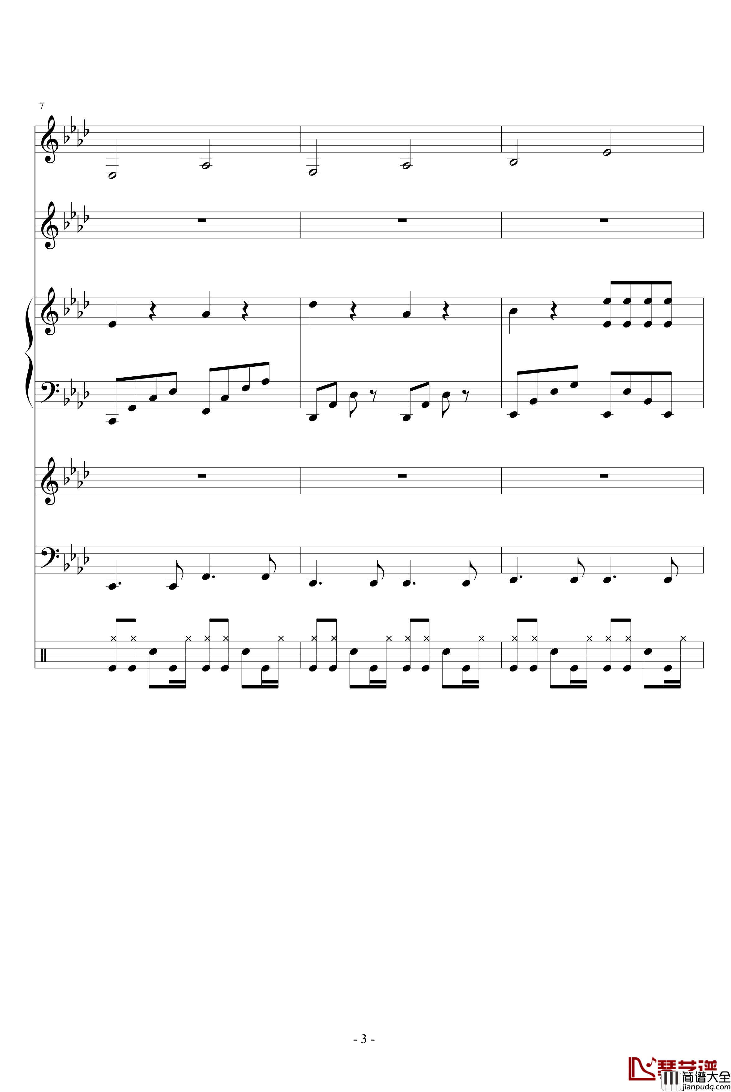 跨世时空的箫钢琴谱_主题_血腥残阳