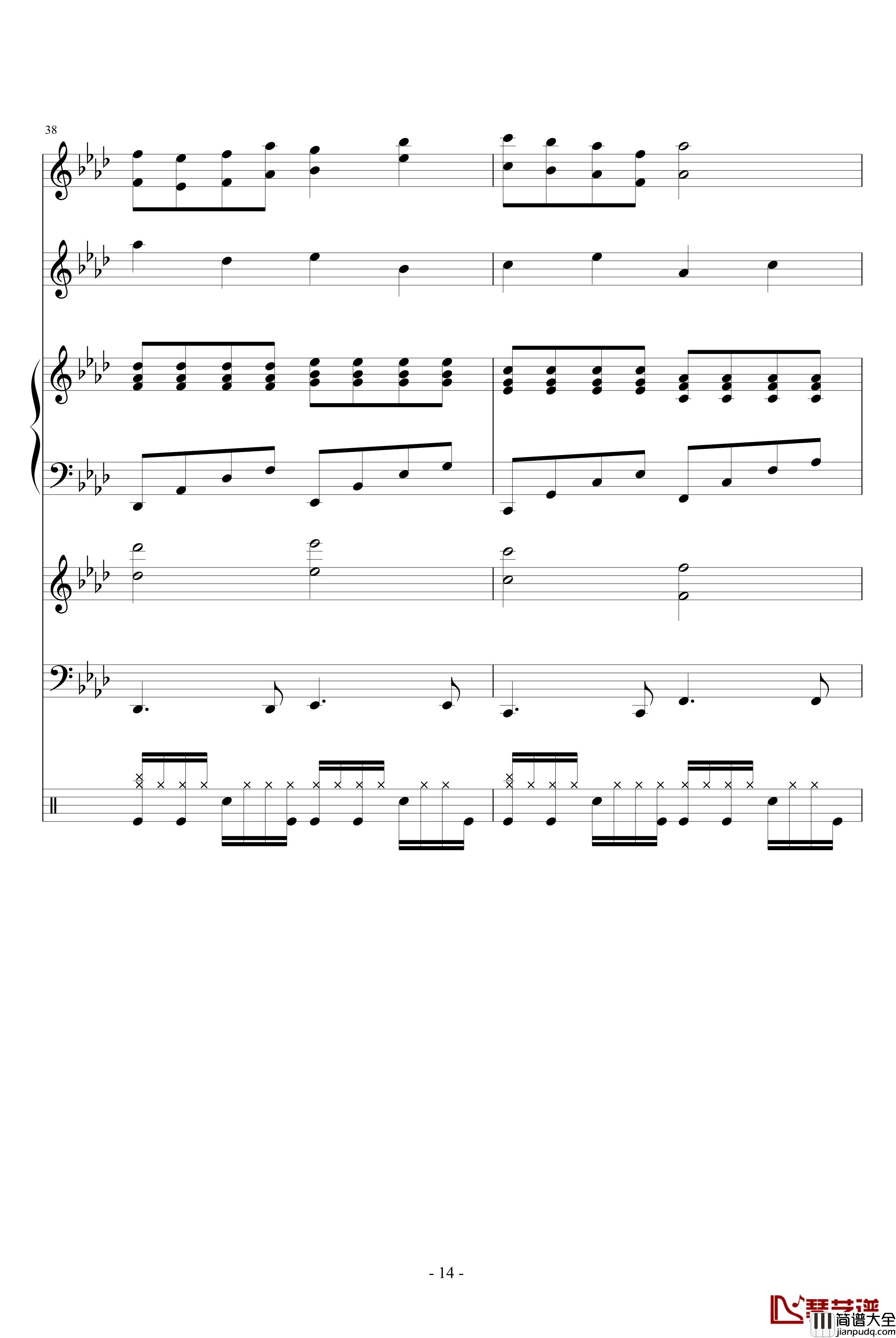 跨世时空的箫钢琴谱_主题_血腥残阳