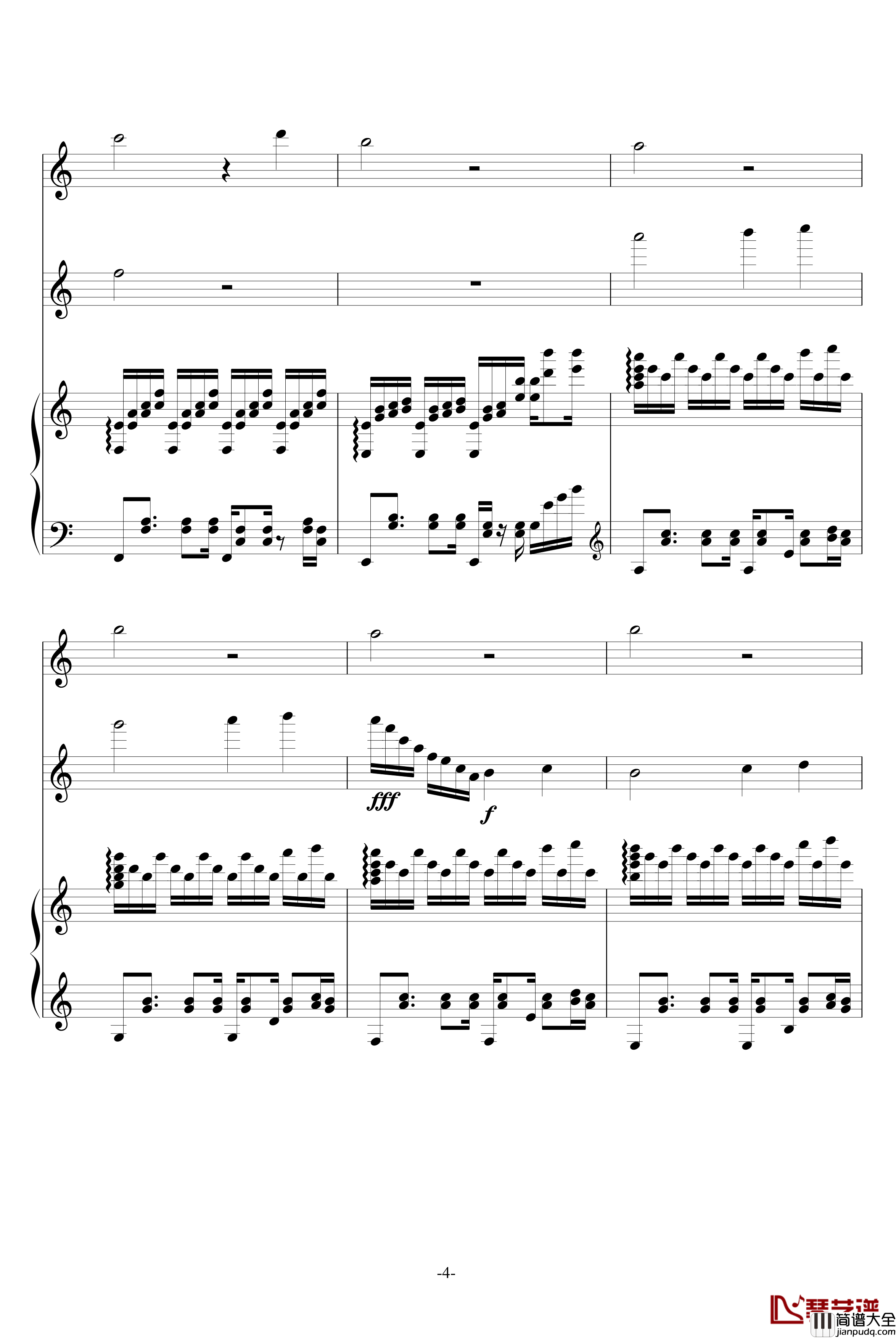 风之小舞曲钢琴谱_升c小调