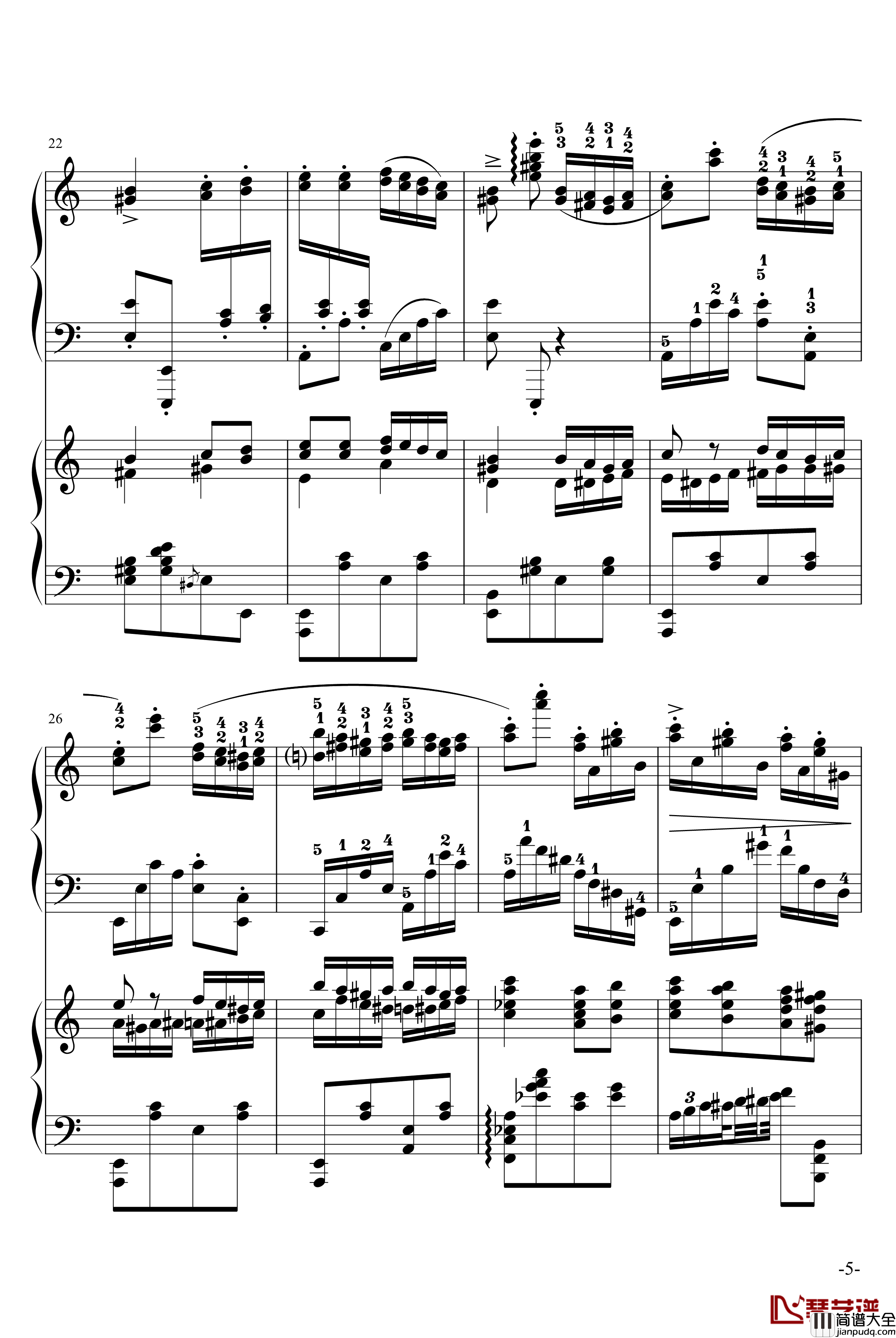 斗琴就找土耳其真实惠钢琴谱_修改_莫扎特