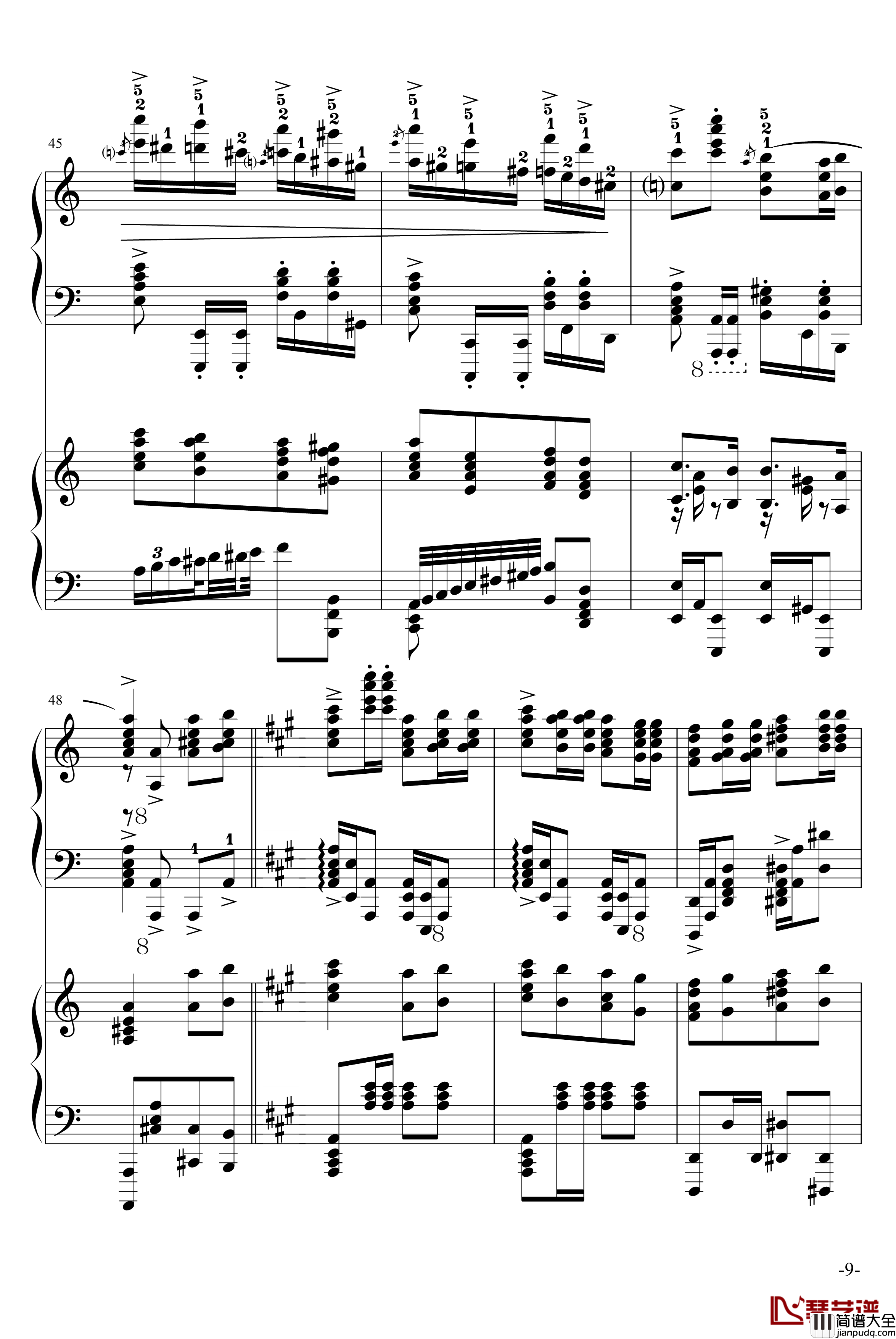 斗琴就找土耳其真实惠钢琴谱_修改_莫扎特