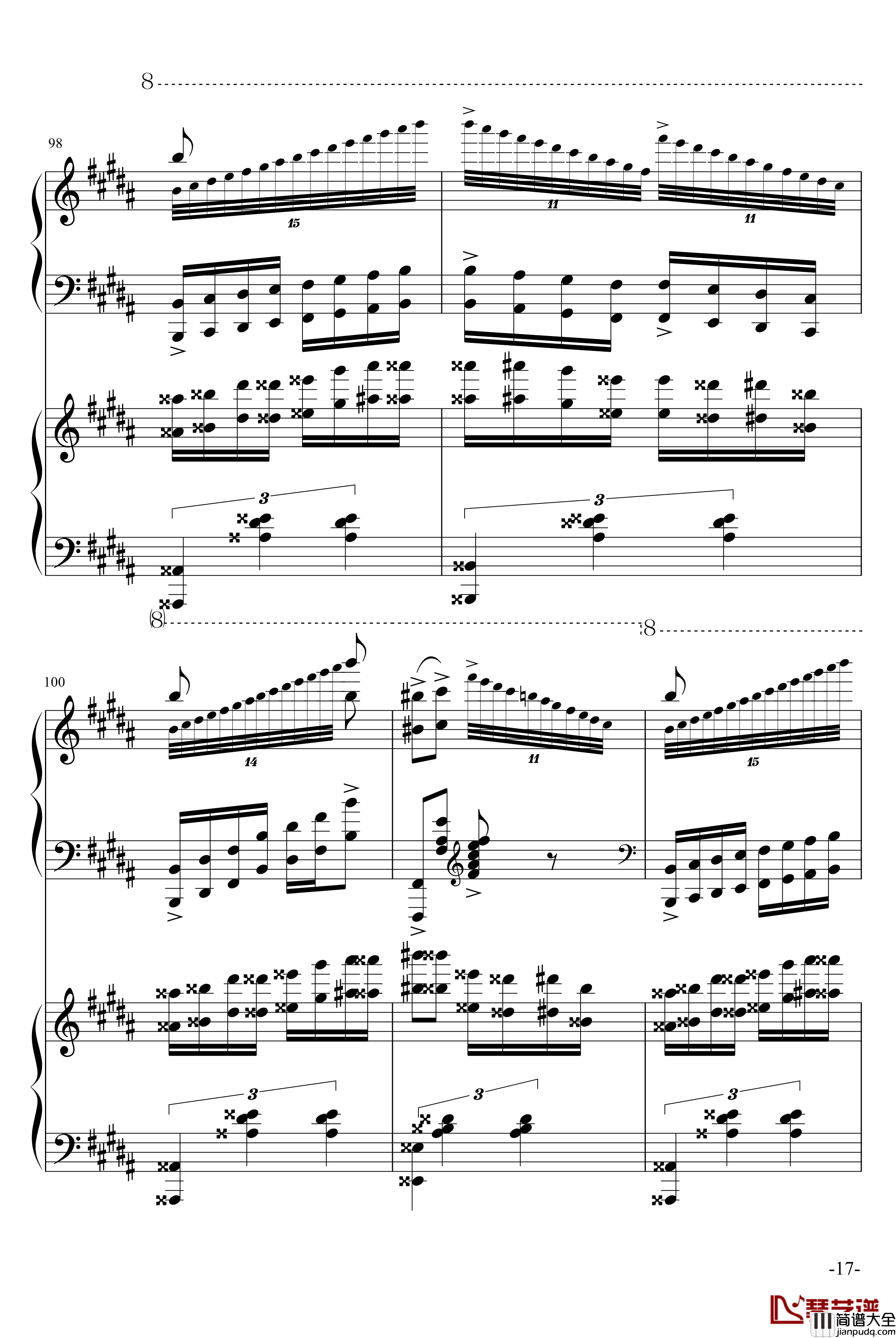 斗琴就找土耳其真实惠钢琴谱_修改_莫扎特