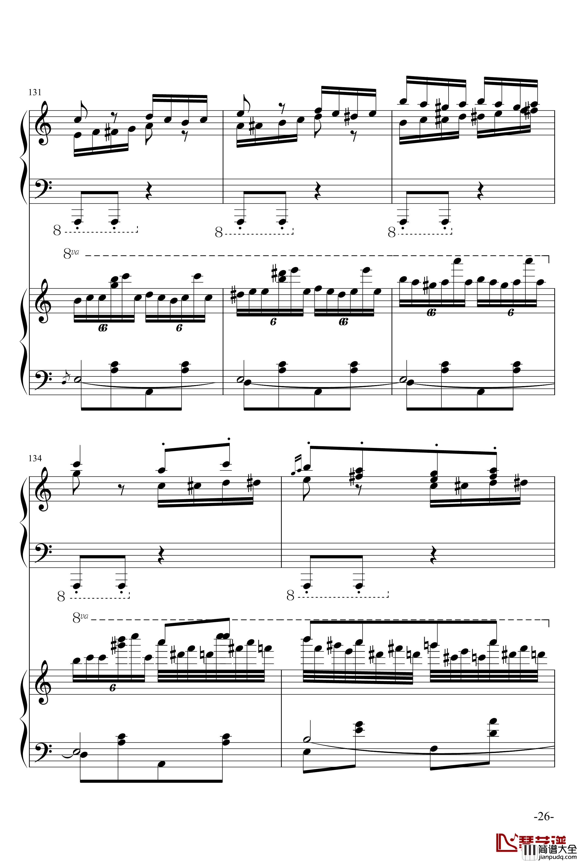 斗琴就找土耳其真实惠钢琴谱_修改_莫扎特