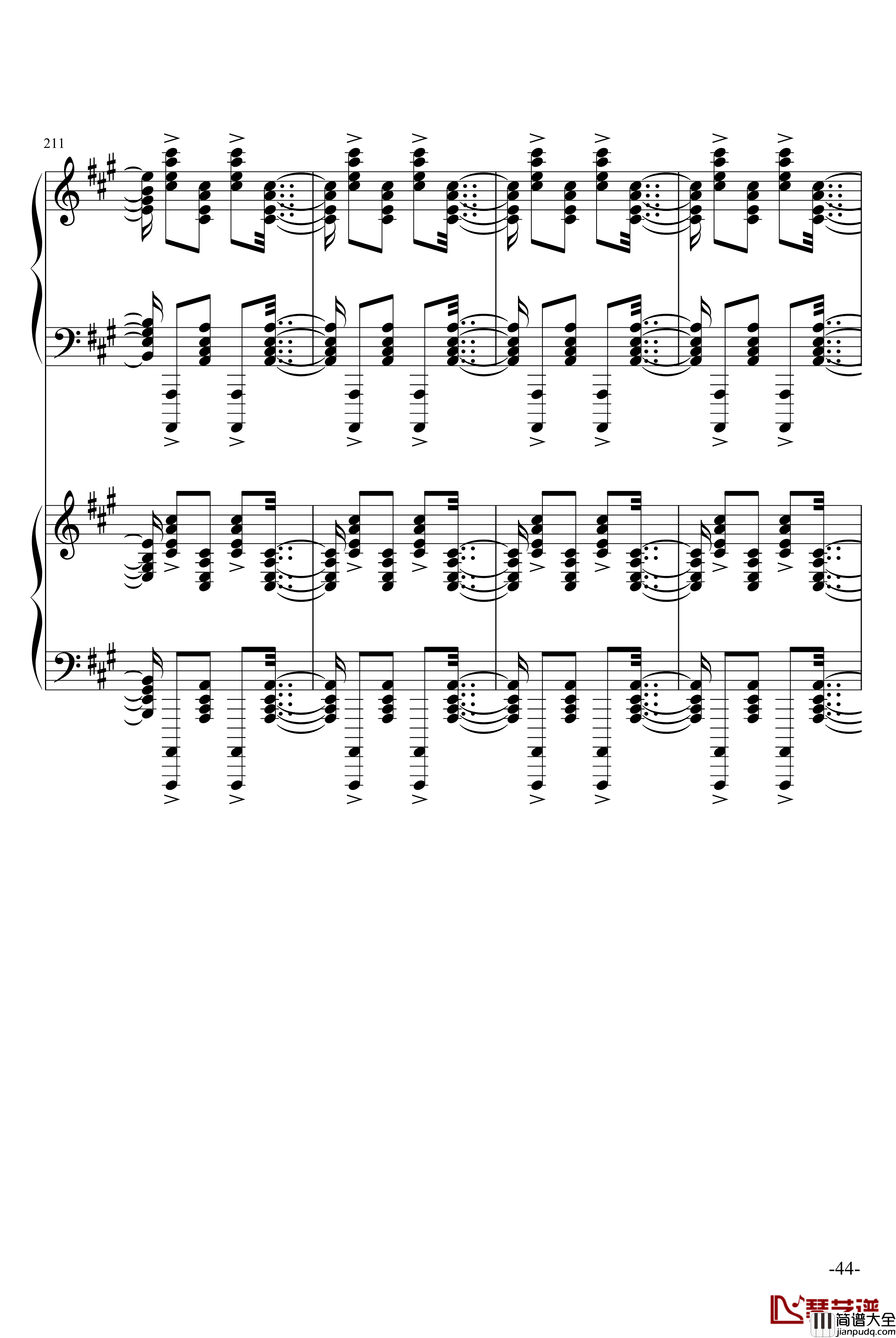 斗琴就找土耳其真实惠钢琴谱_修改_莫扎特