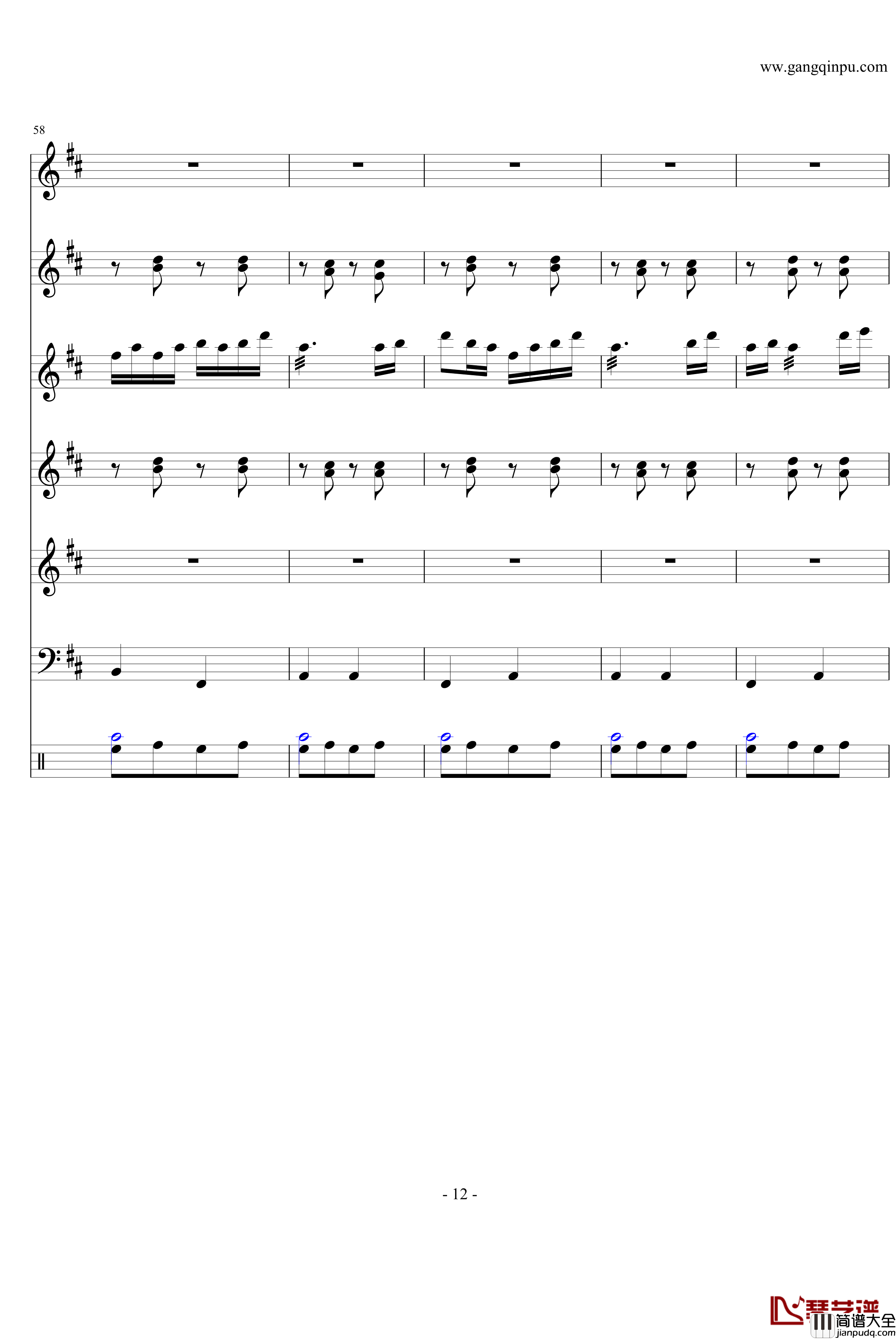 紫竹调钢琴谱_民乐版_中国名曲