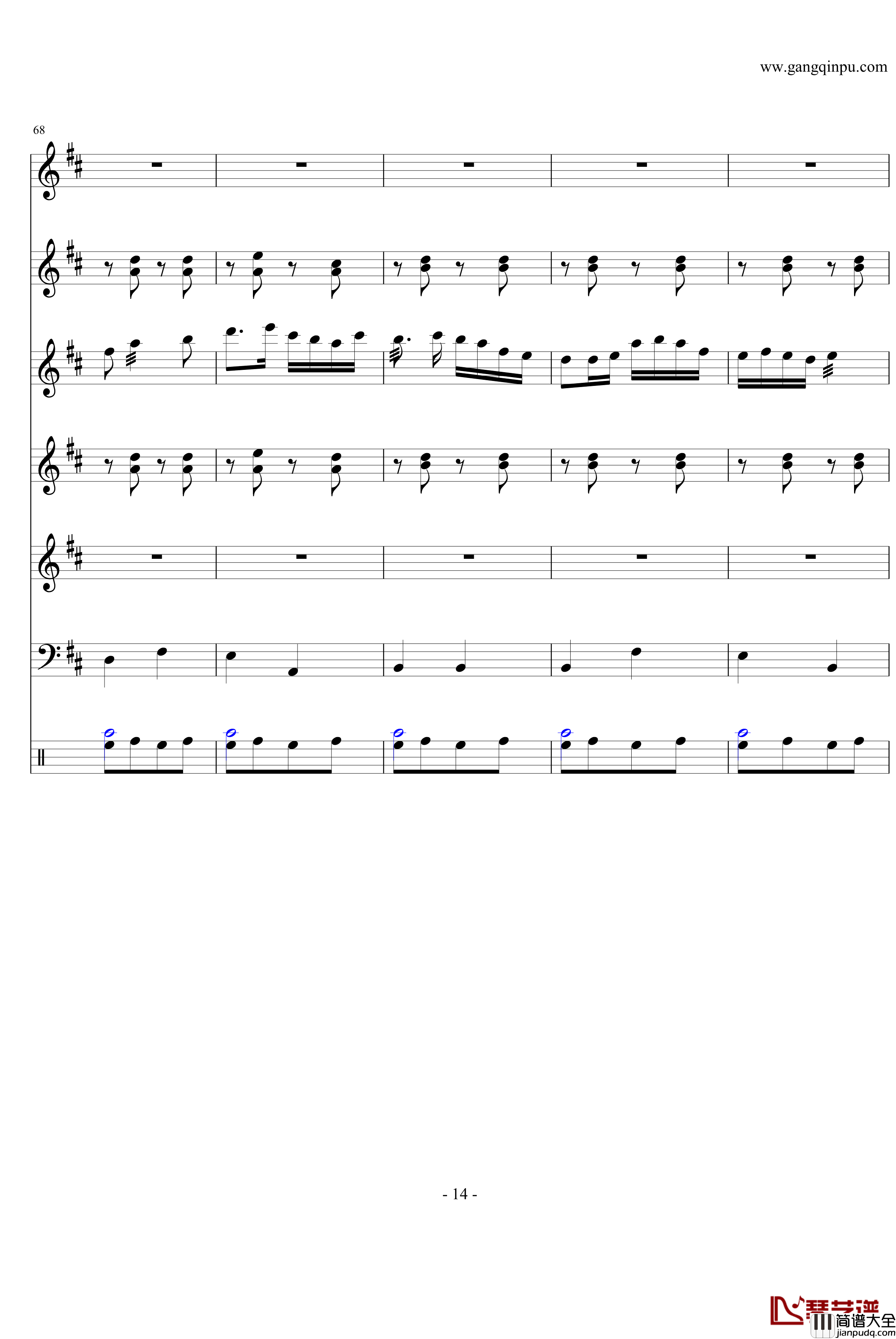 紫竹调钢琴谱_民乐版_中国名曲