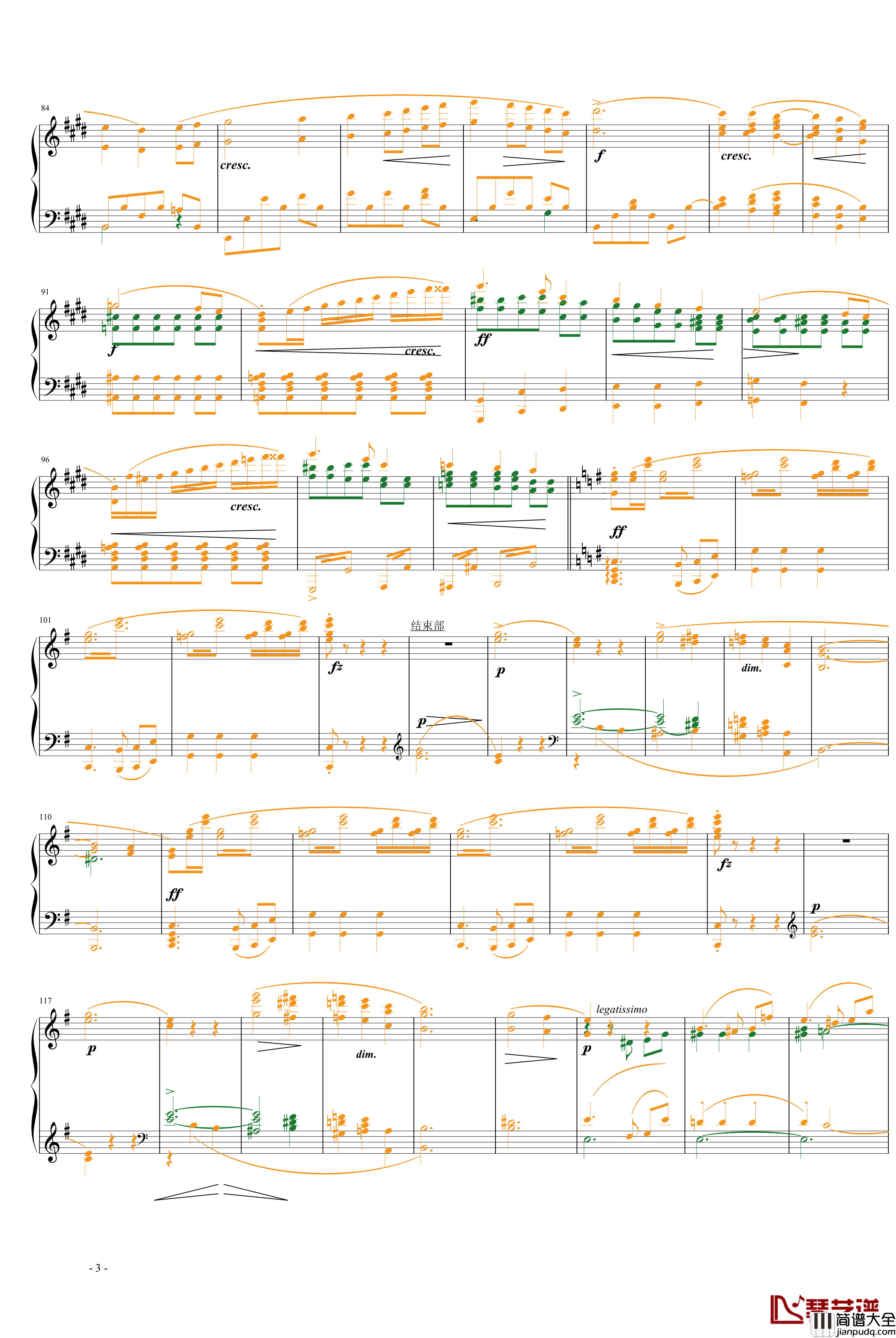 e小调第一钢琴协奏曲第一乐章钢琴谱_肖邦_chopin