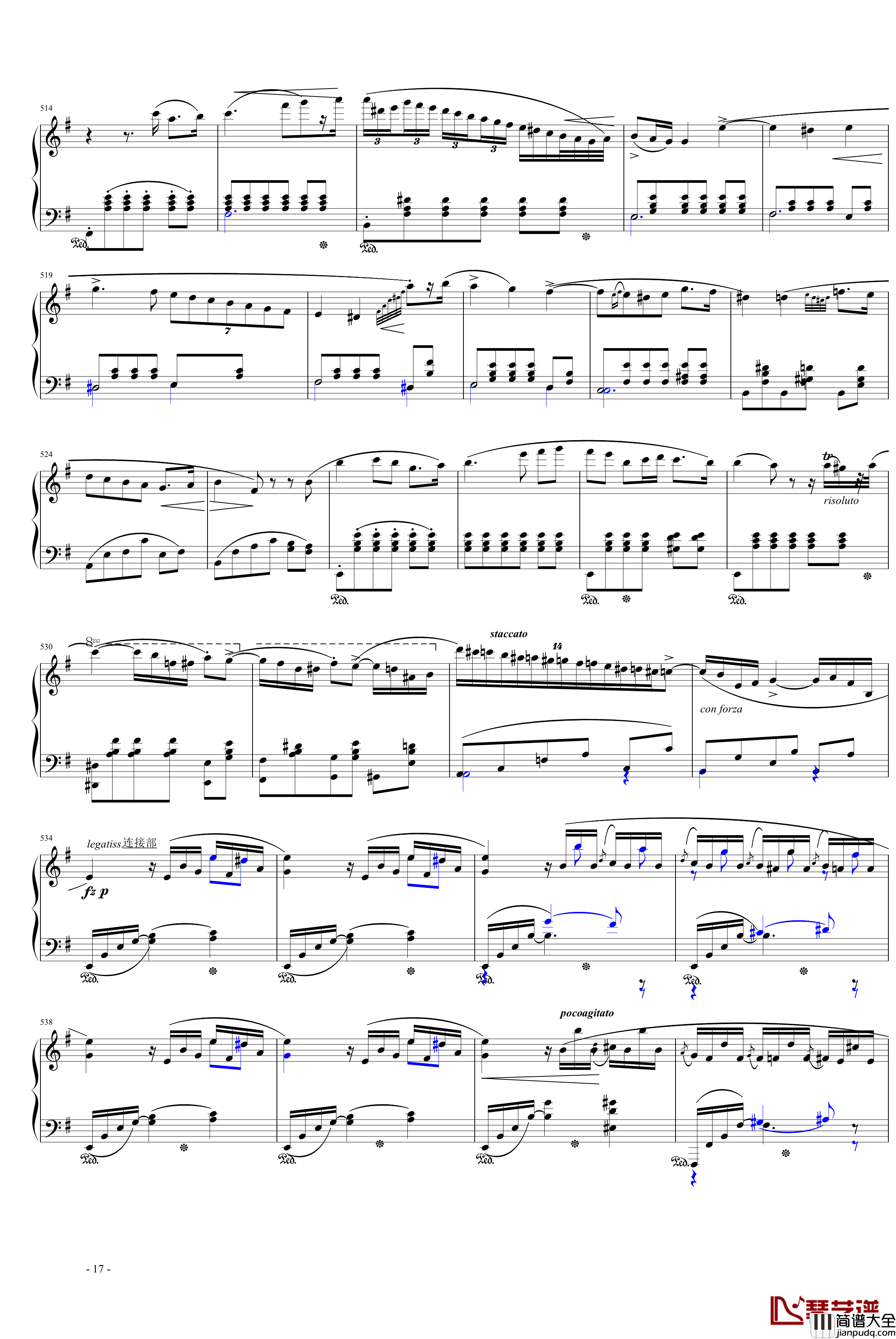 e小调第一钢琴协奏曲第一乐章钢琴谱_肖邦_chopin