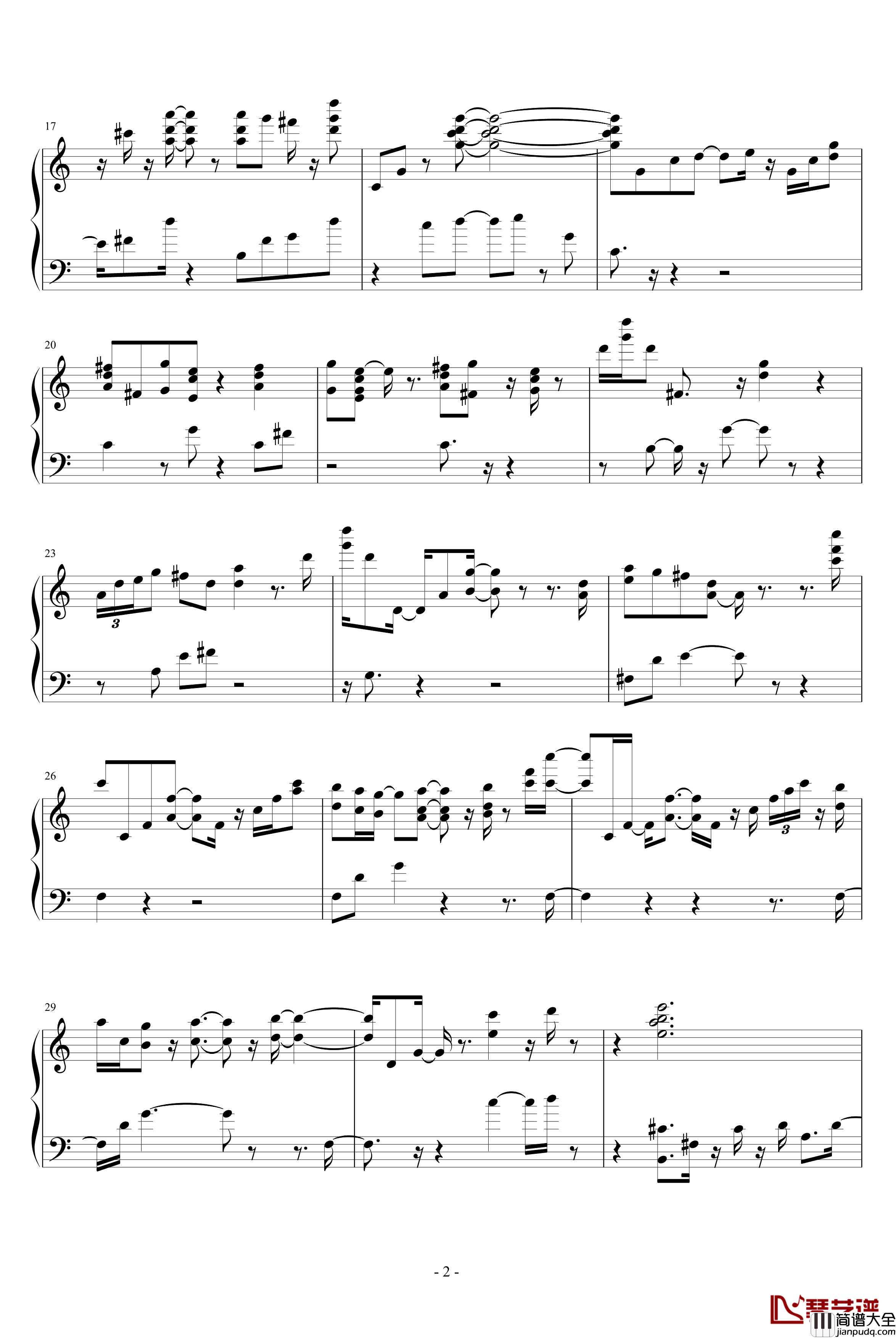 Fly_Free钢琴谱_欧美经典