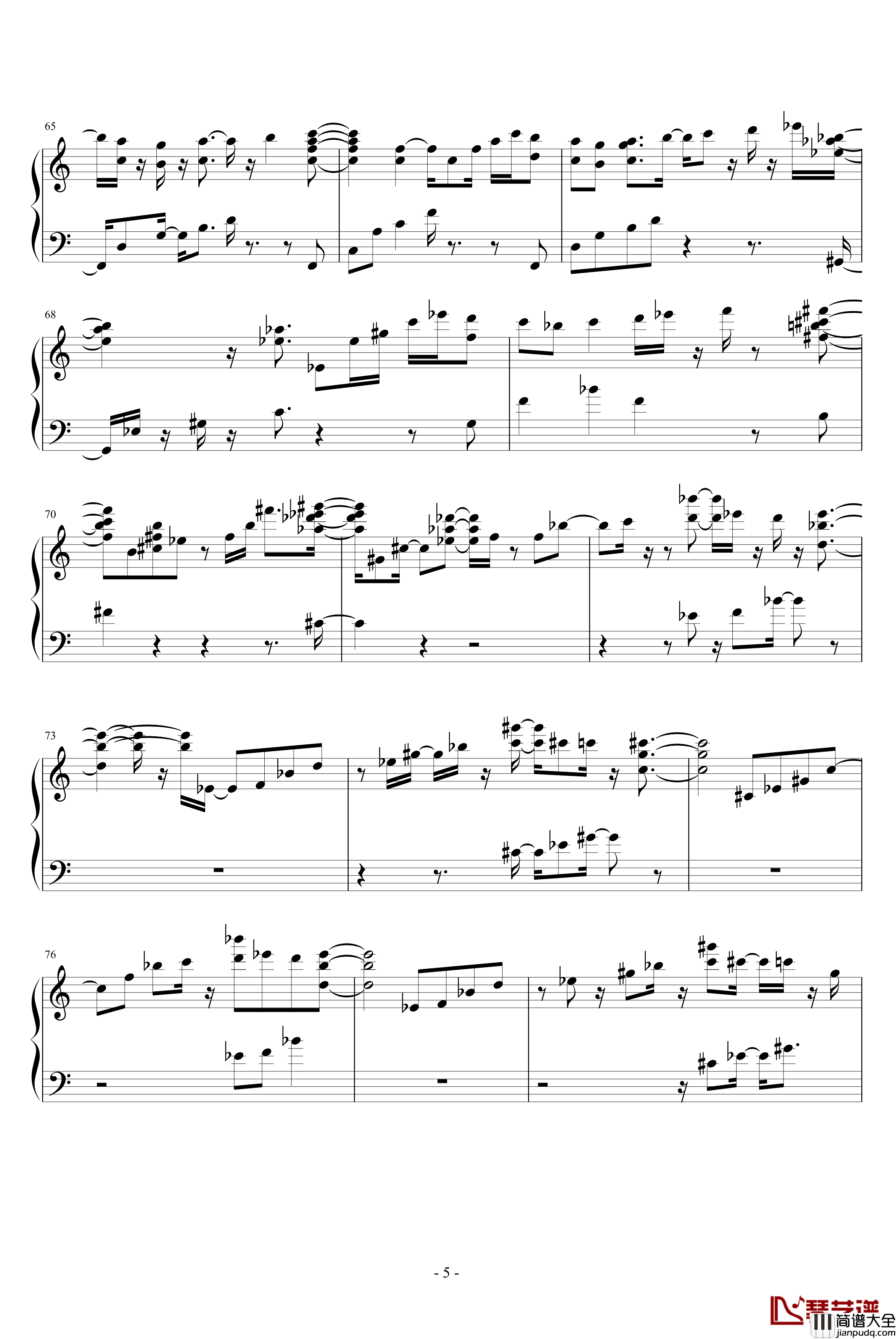 Fly_Free钢琴谱_欧美经典