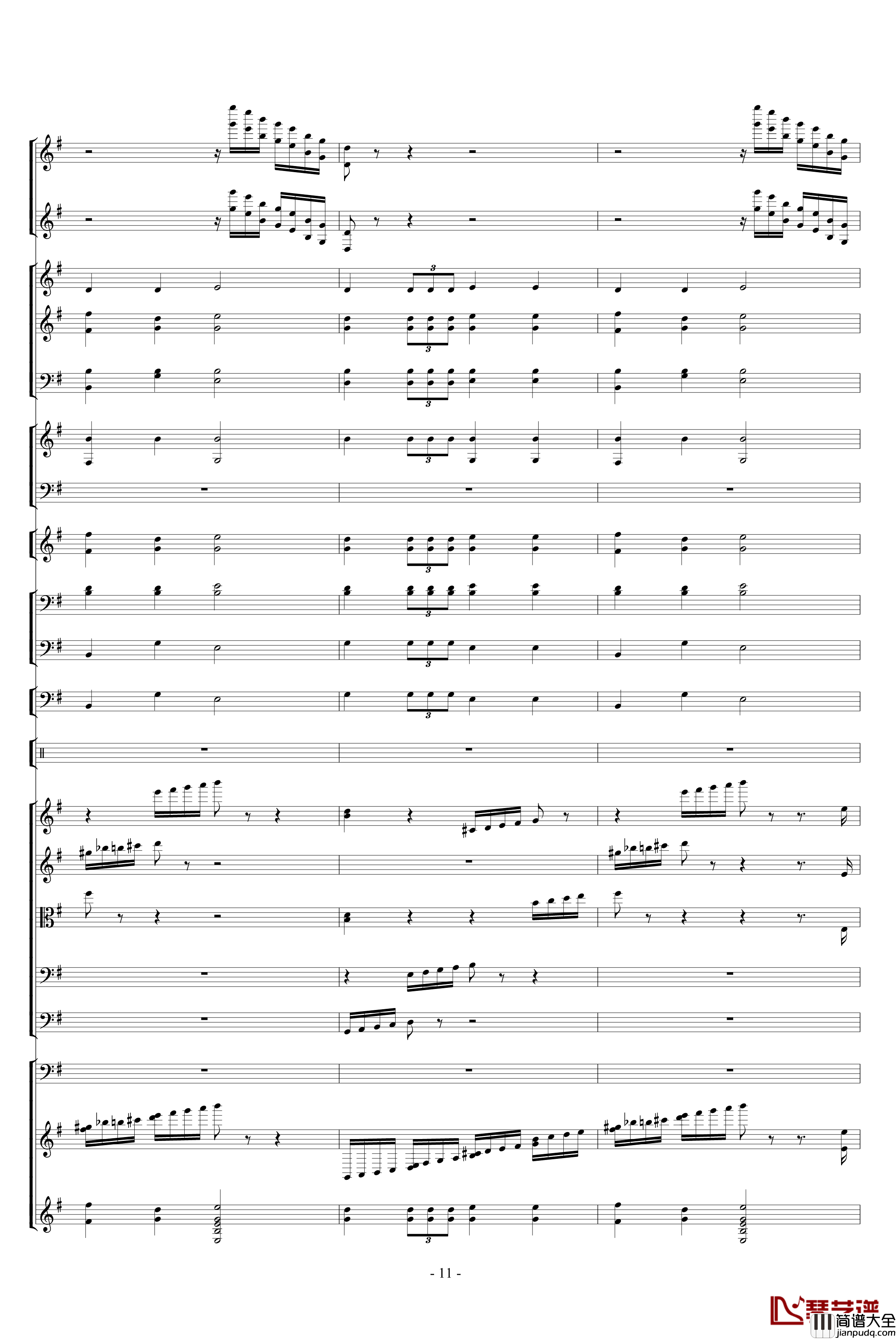 胡桃夹子组曲之进行曲钢琴谱_柴科夫斯基_Peter_Ilyich_Tchaikovsky