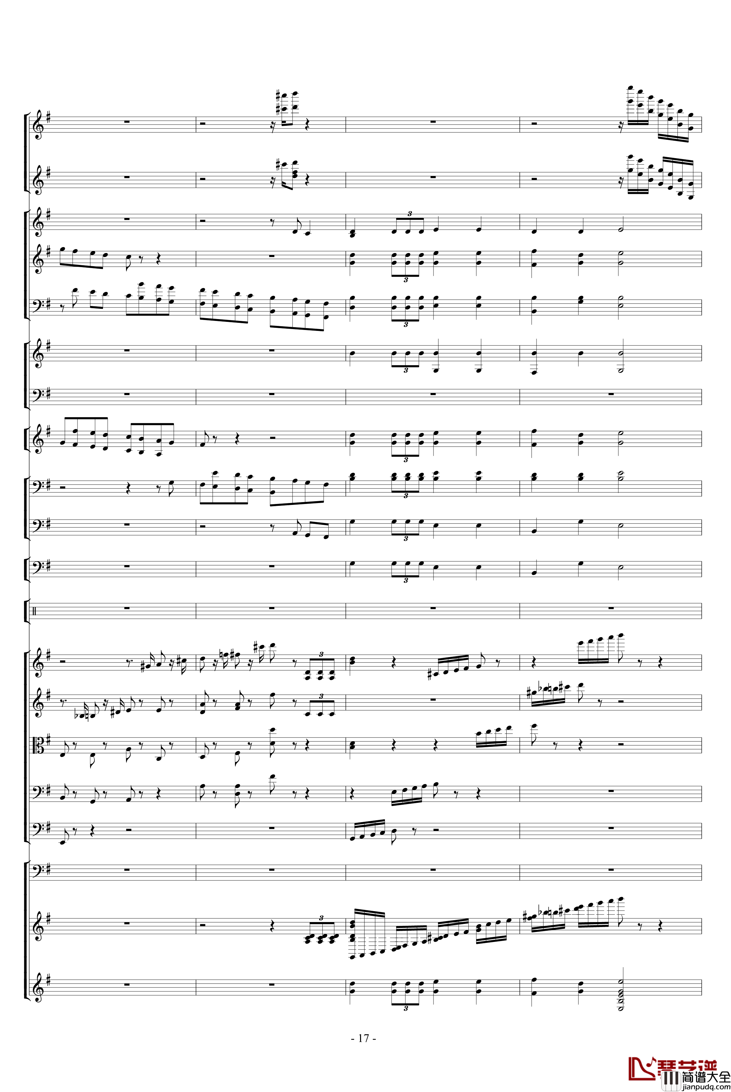 胡桃夹子组曲之进行曲钢琴谱_柴科夫斯基_Peter_Ilyich_Tchaikovsky