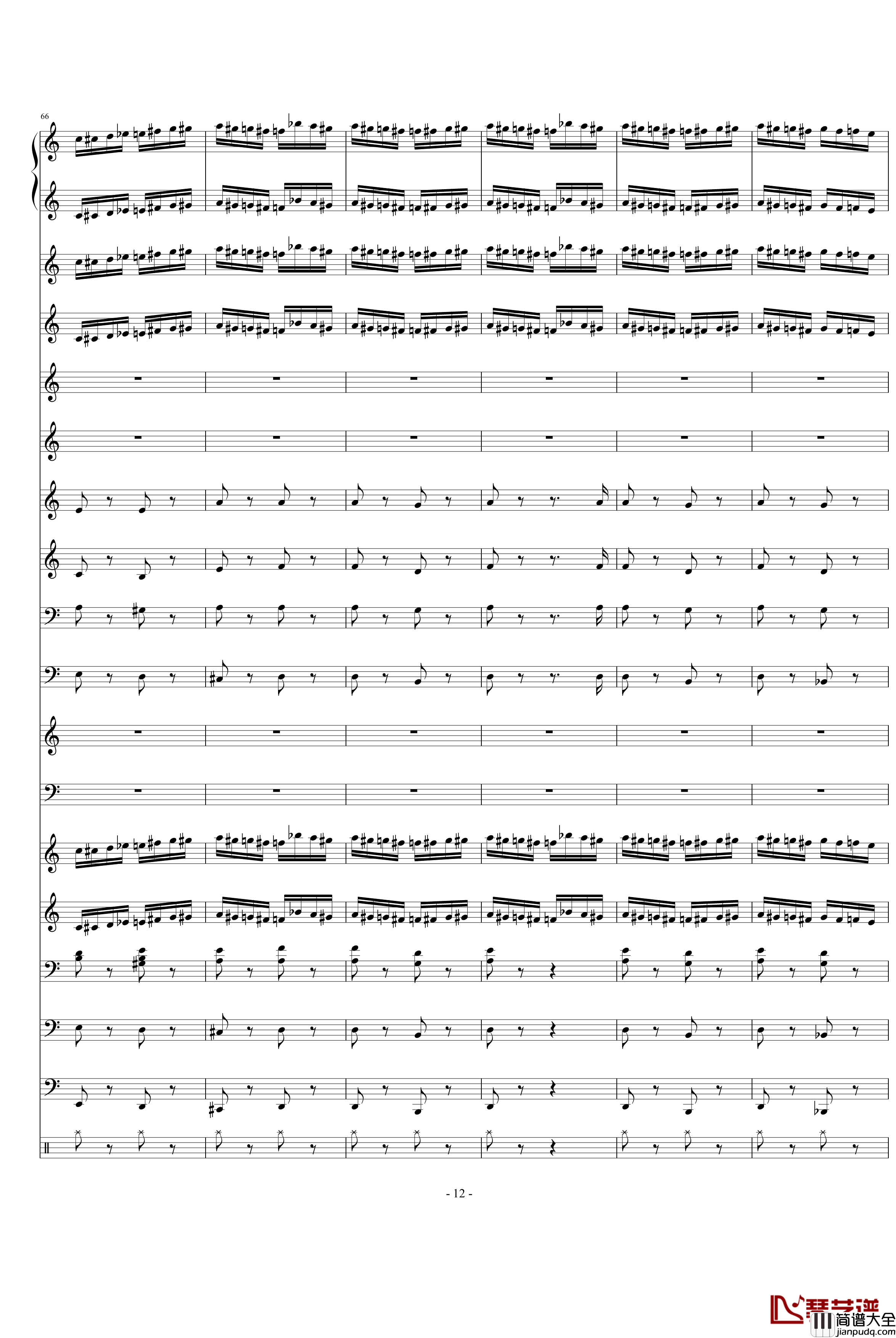 野蜂飞舞钢琴谱_Charm2版_里姆斯基_柯萨科夫