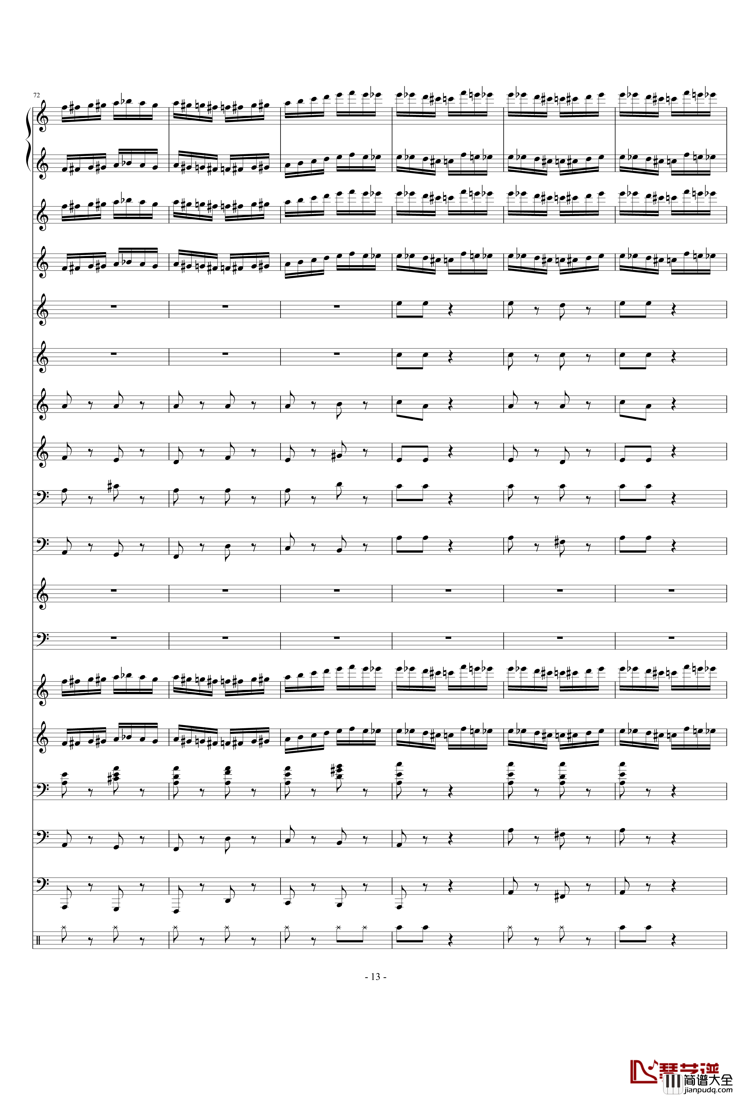 野蜂飞舞钢琴谱_Charm2版_里姆斯基_柯萨科夫