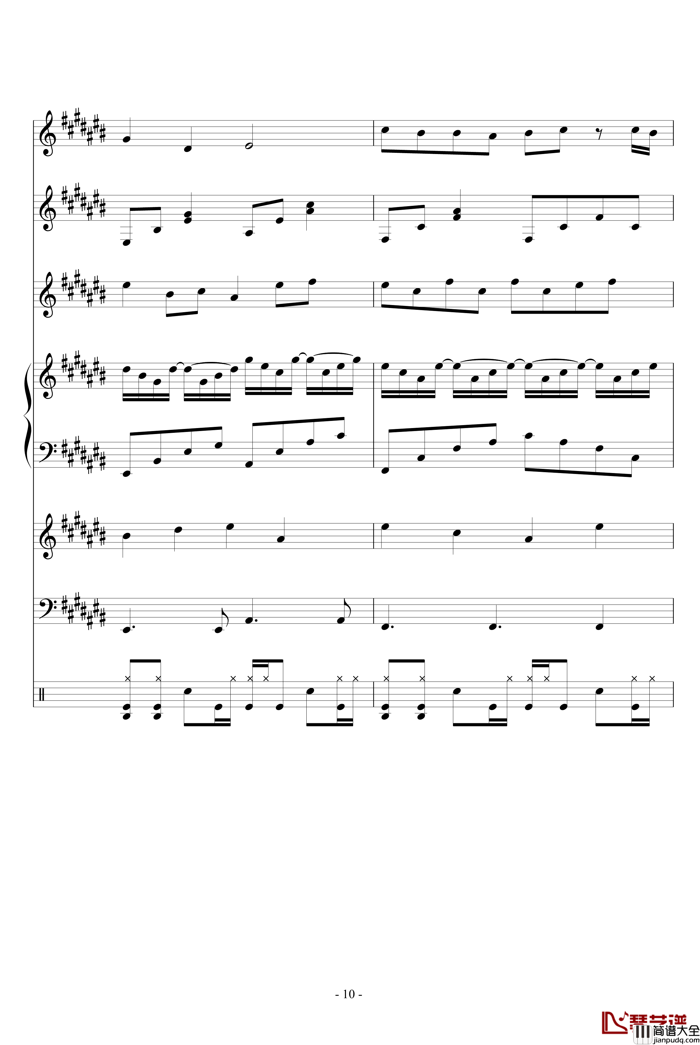 Fall钢琴谱_血腥残阳