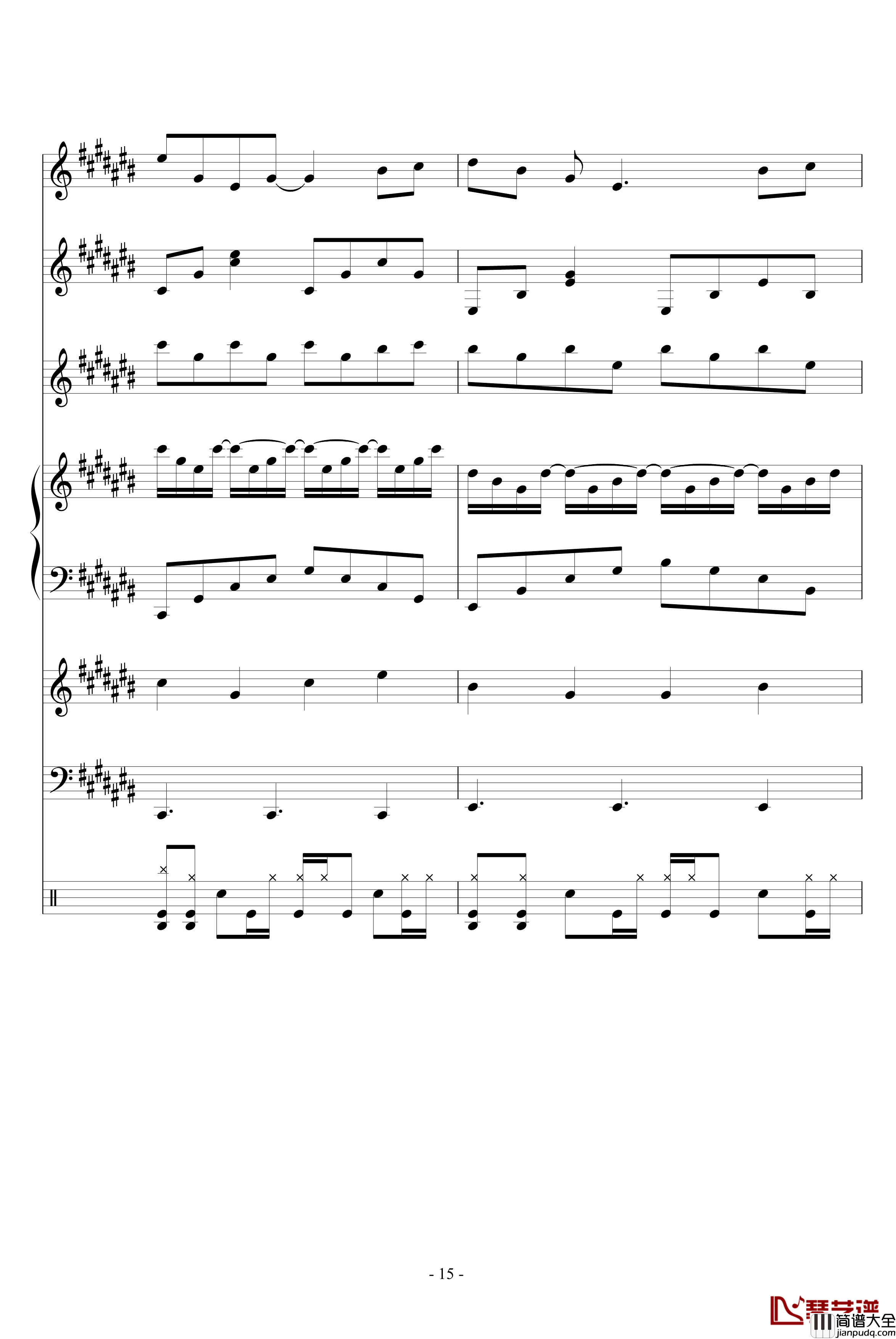 Fall钢琴谱_血腥残阳