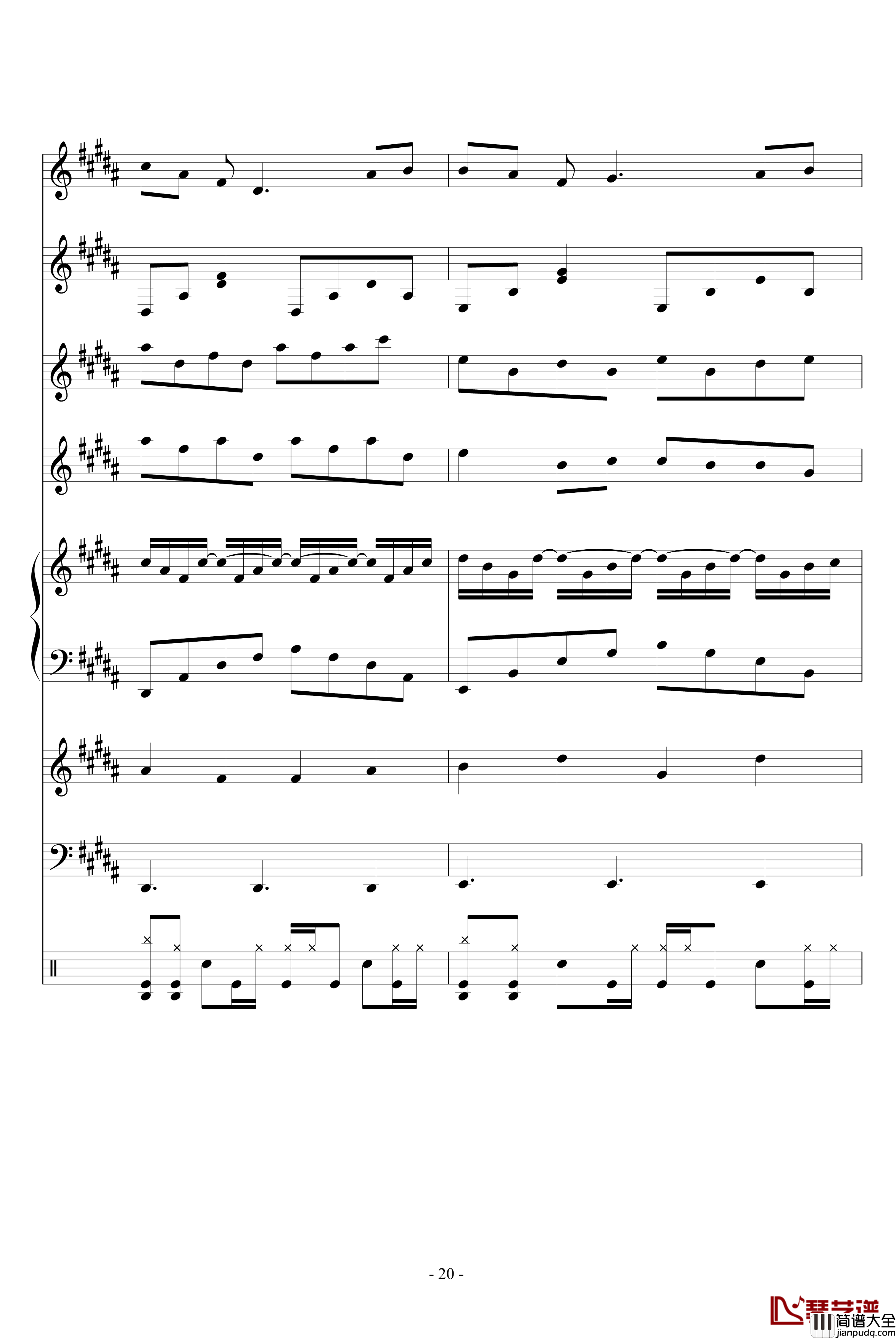 Fall钢琴谱_血腥残阳