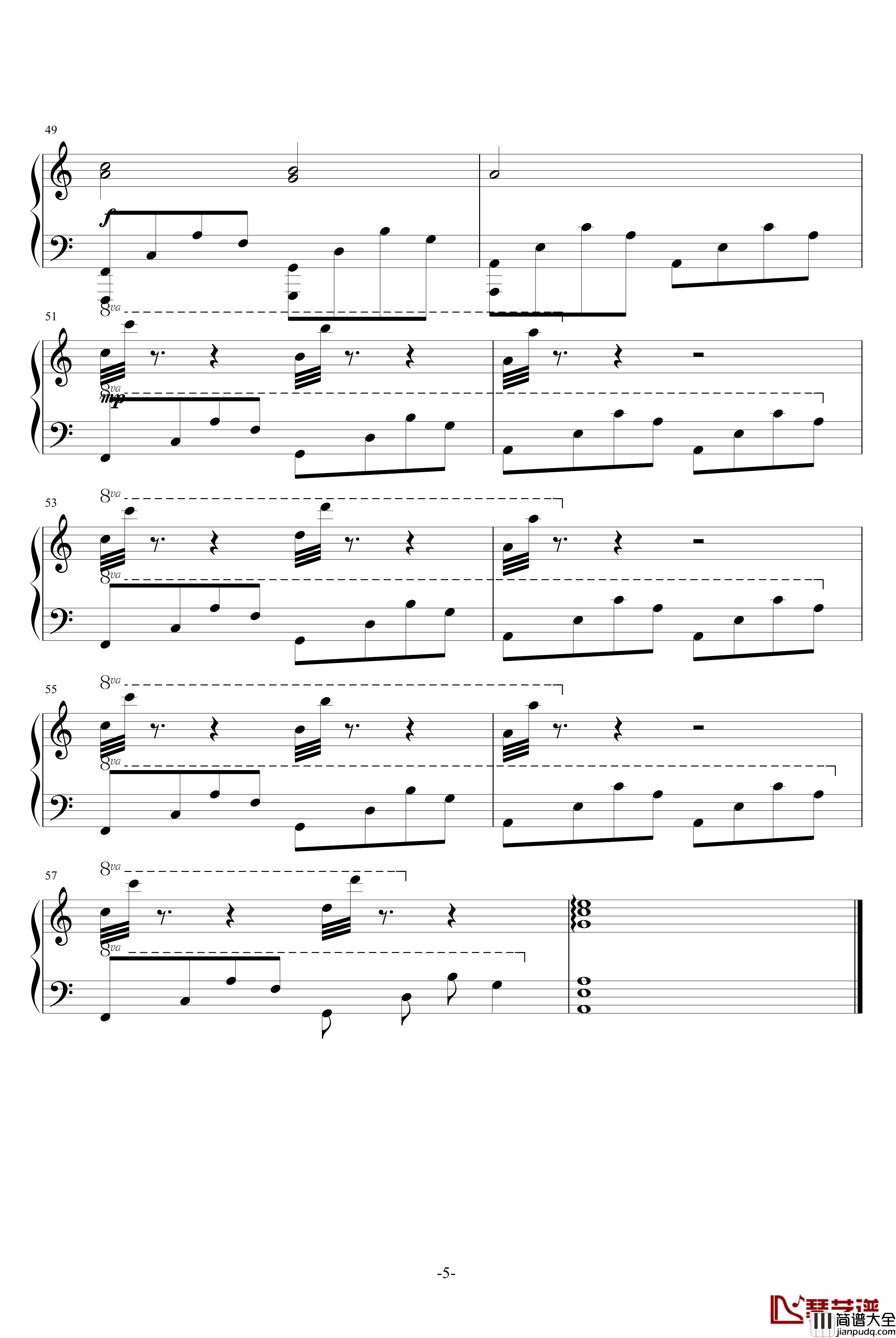 月亮树钢琴谱_你看那