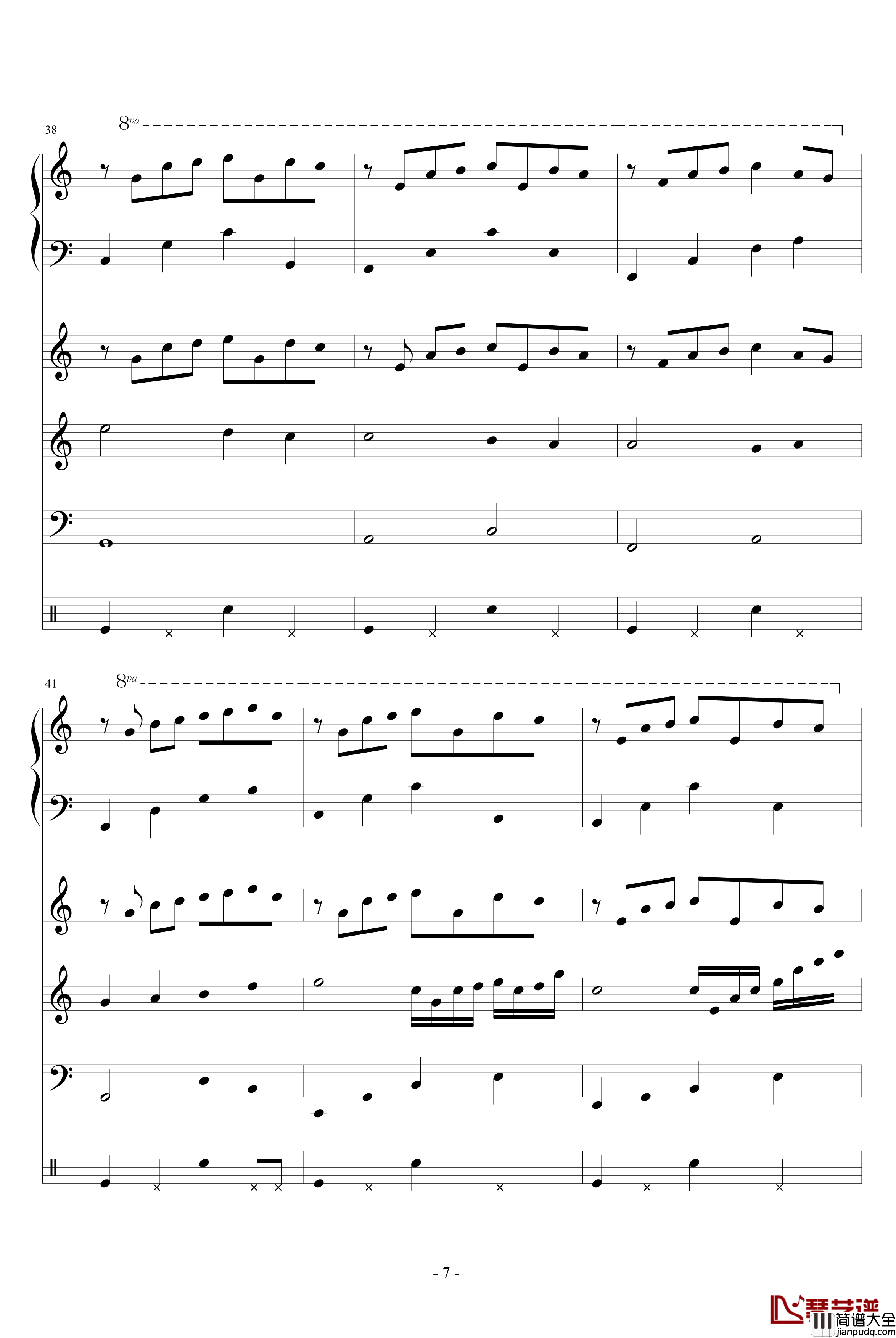 彩虹社歌钢琴谱_未完成_葬礼の华彩