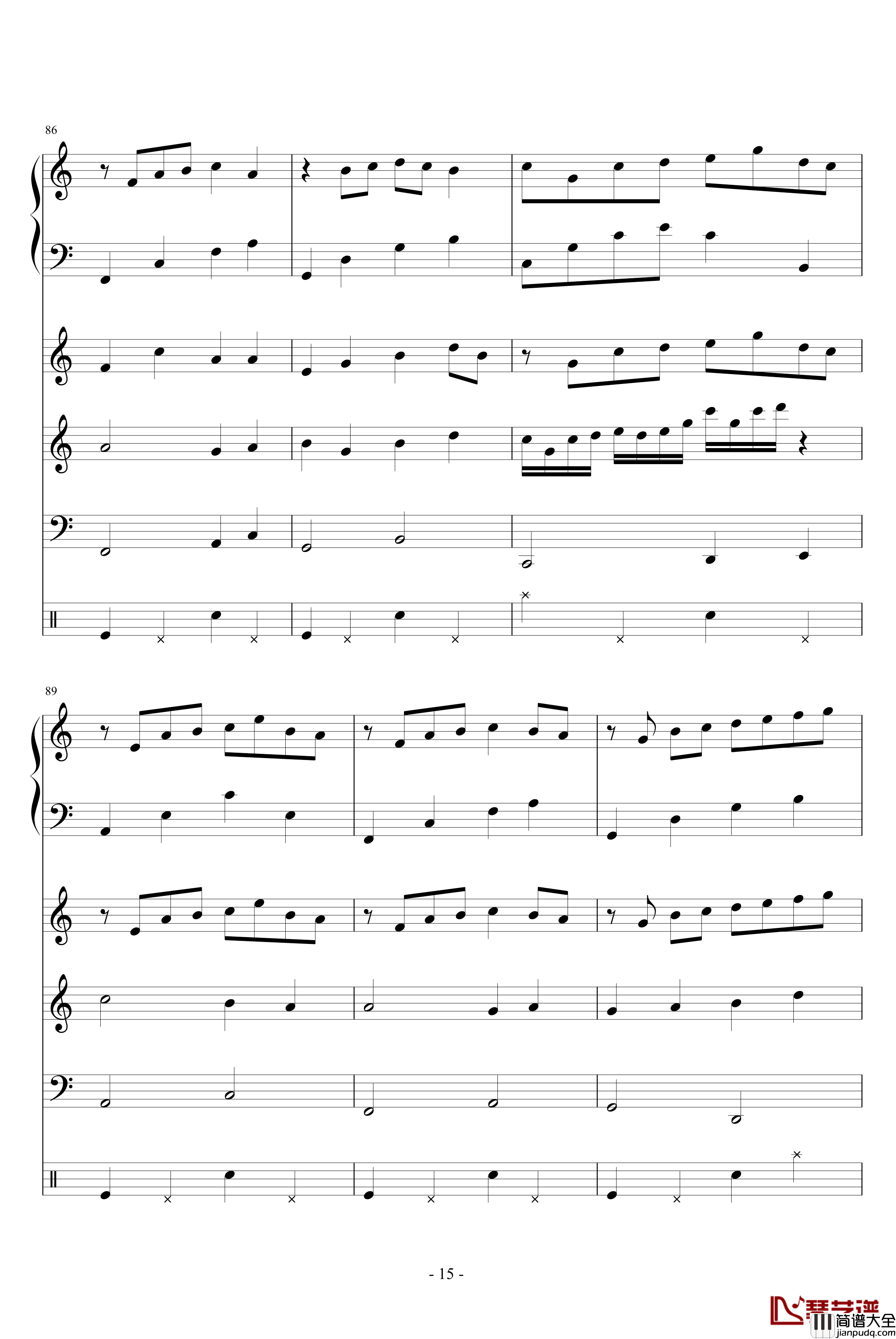 彩虹社歌钢琴谱_未完成_葬礼の华彩