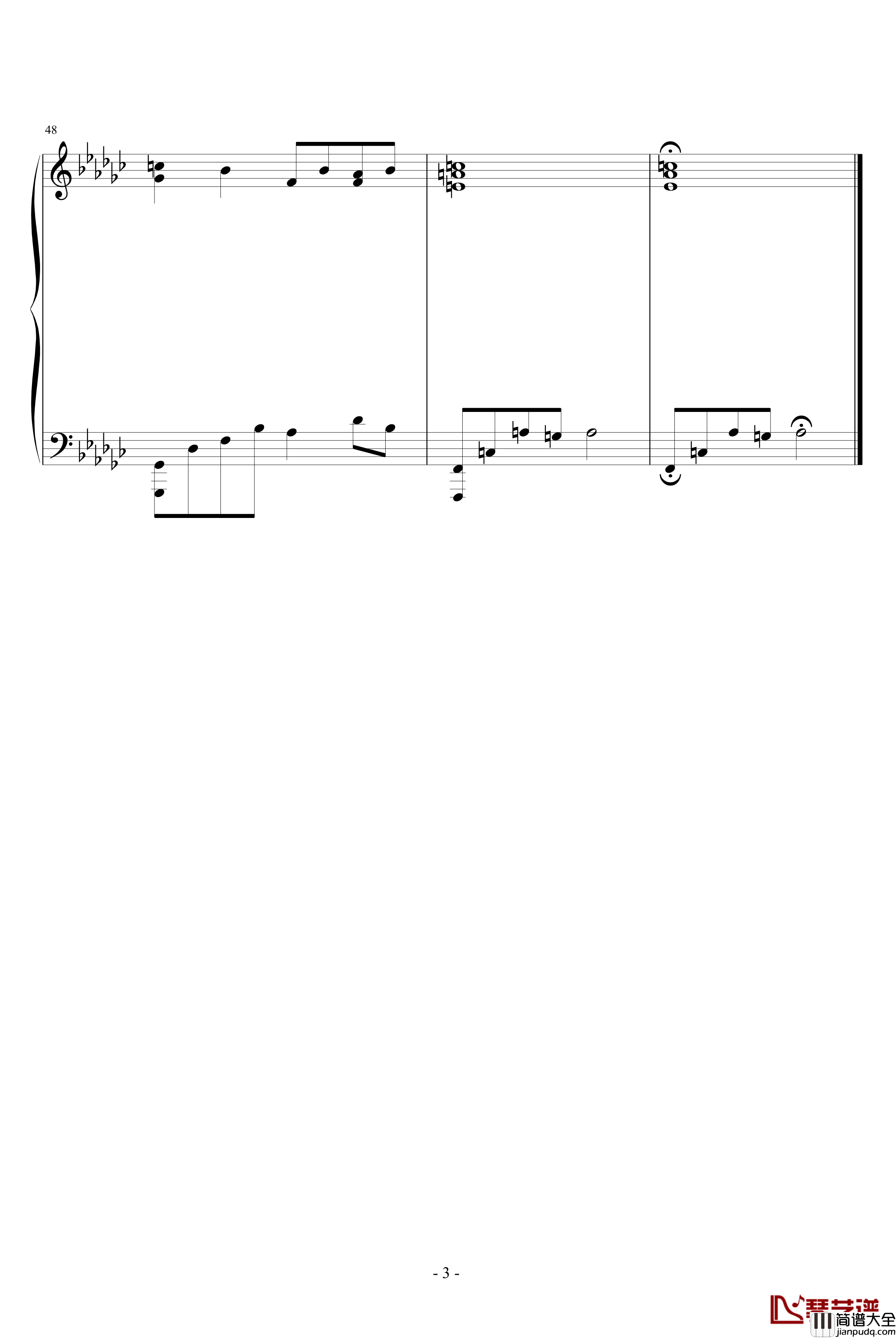 Nocturne_with_No_Moon钢琴谱_海上钢琴师