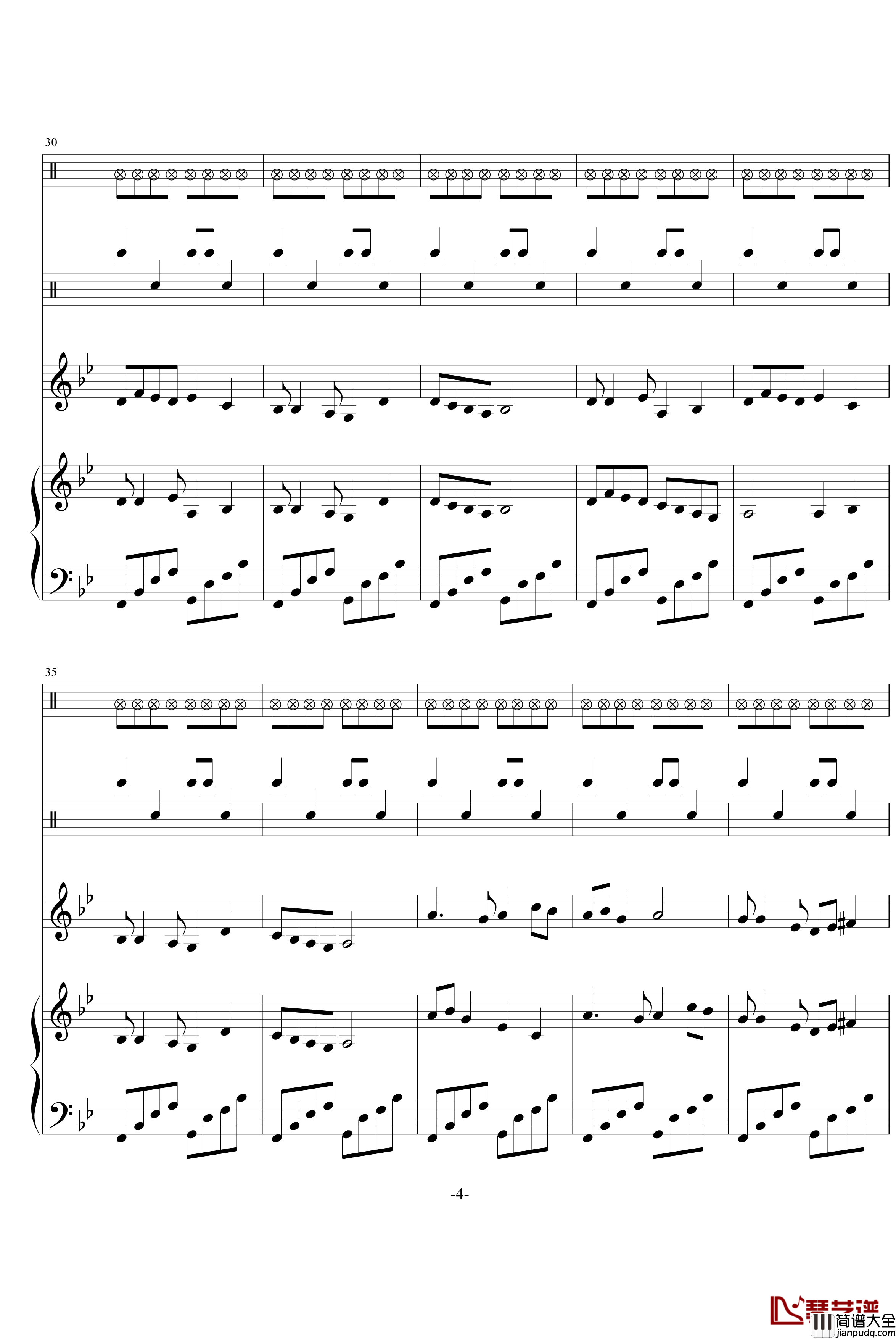 月之故乡钢琴谱_swenl