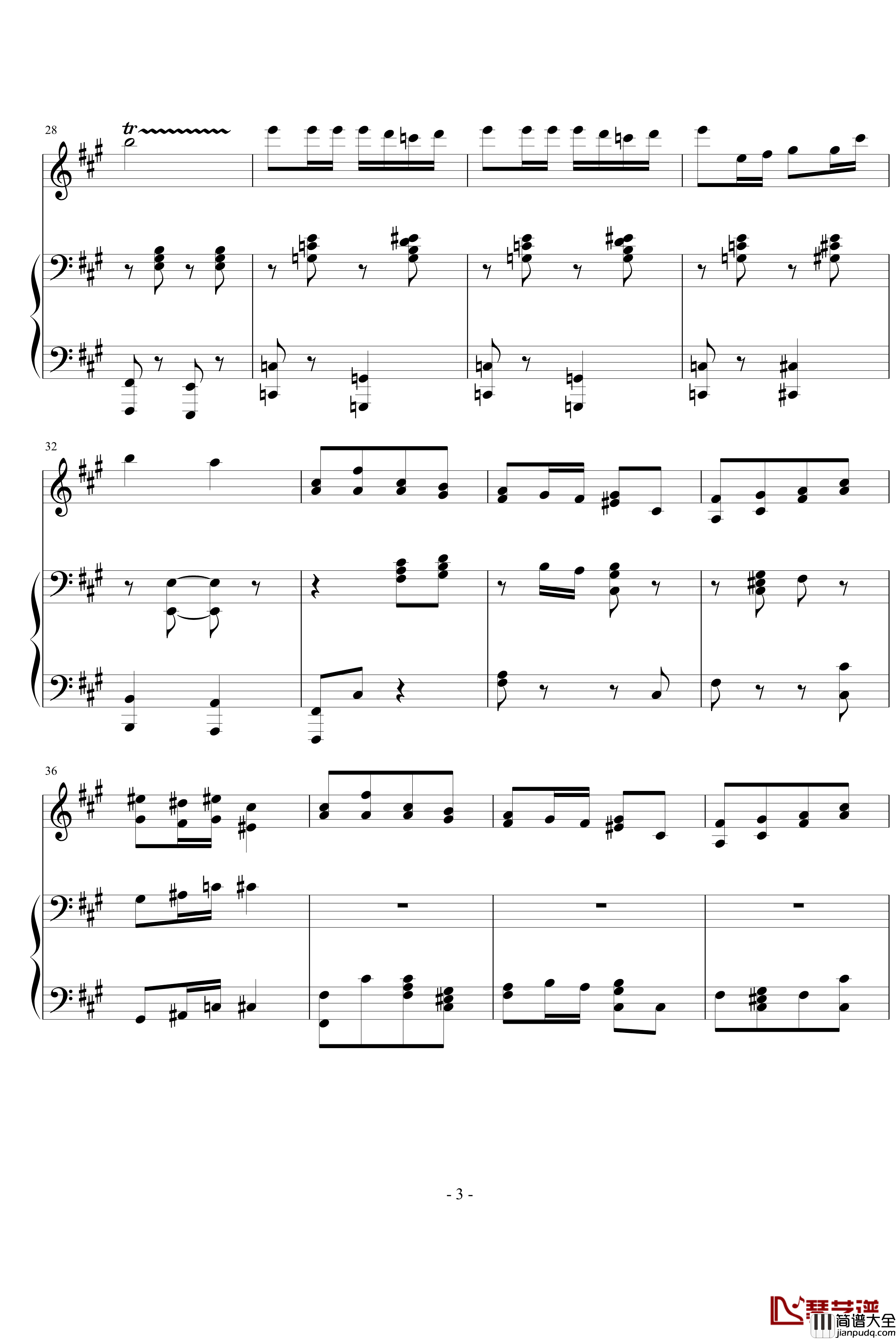 卡门木琴和钢琴钢琴谱_比才_Bizet