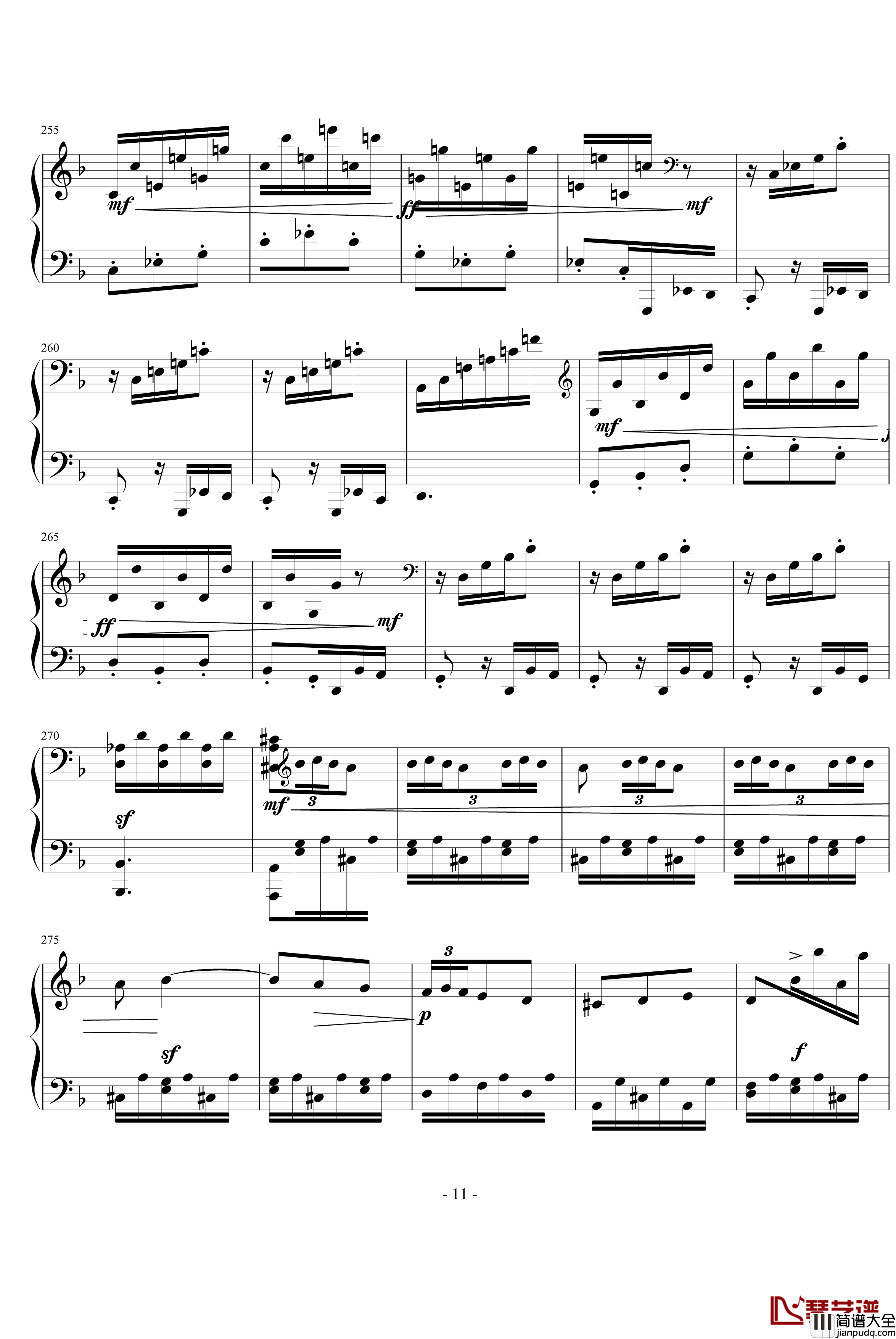 暴风雨第三乐章钢琴谱_贝多芬_beethoven