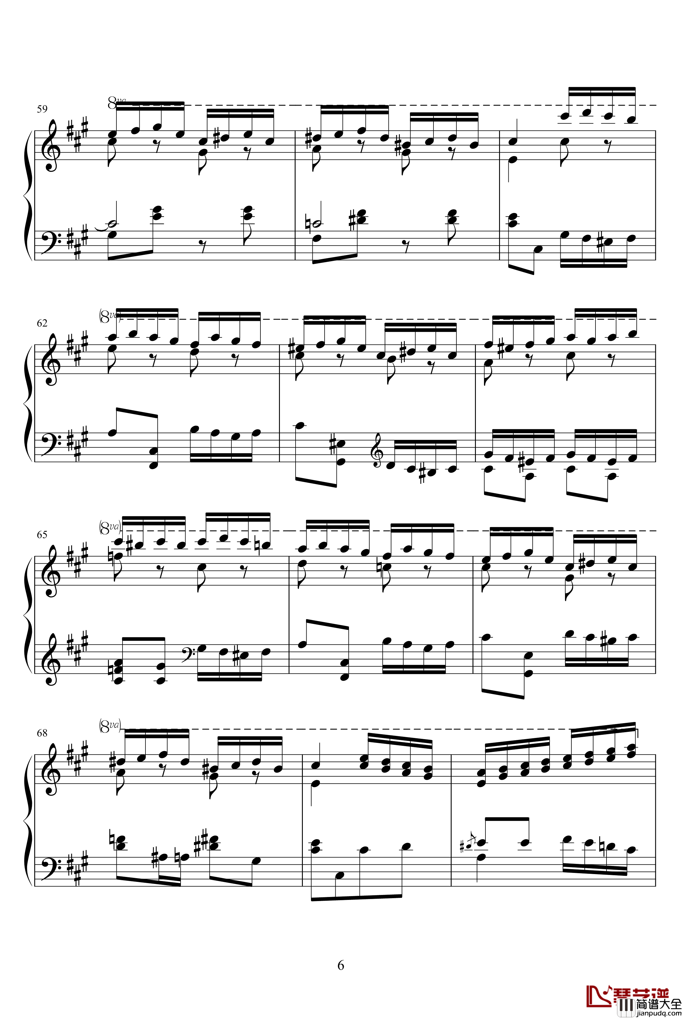 土耳其进行曲钢琴谱_原版_莫扎特_瓦洛多斯