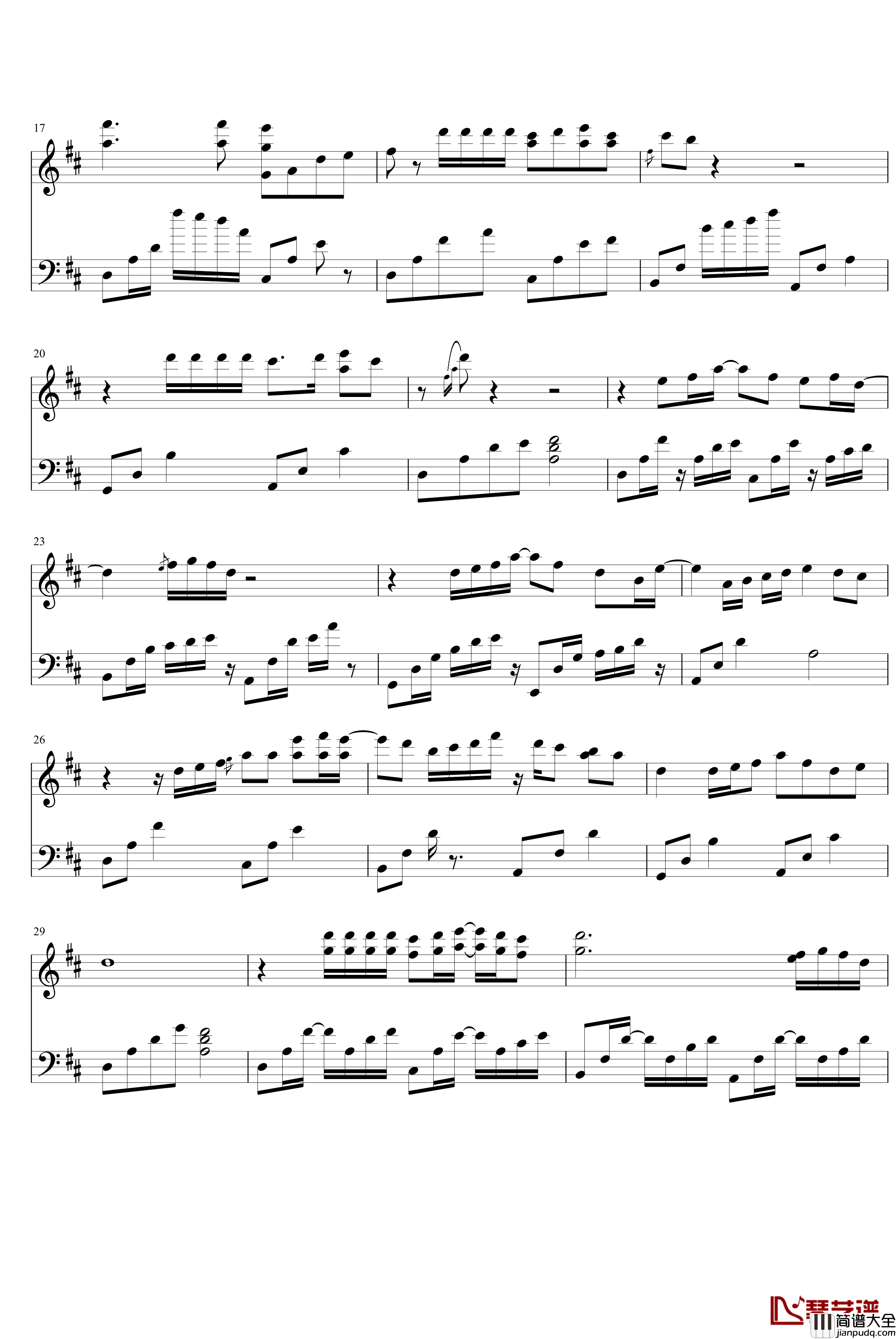 当你说爱我的时候钢琴谱_严波