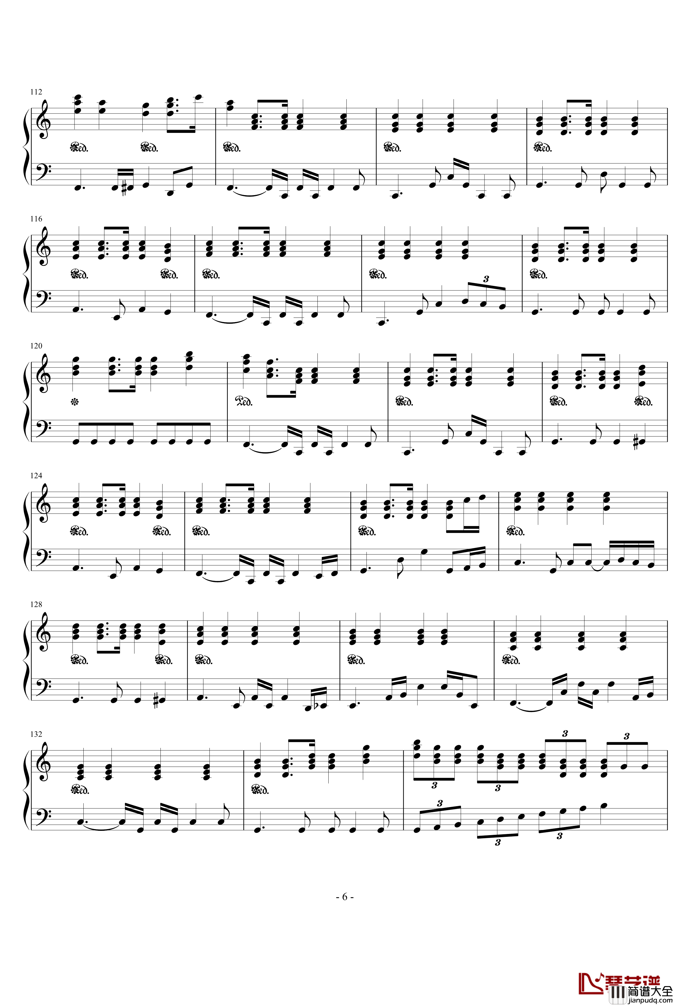 taers钢琴谱_钢琴版_欧美经典