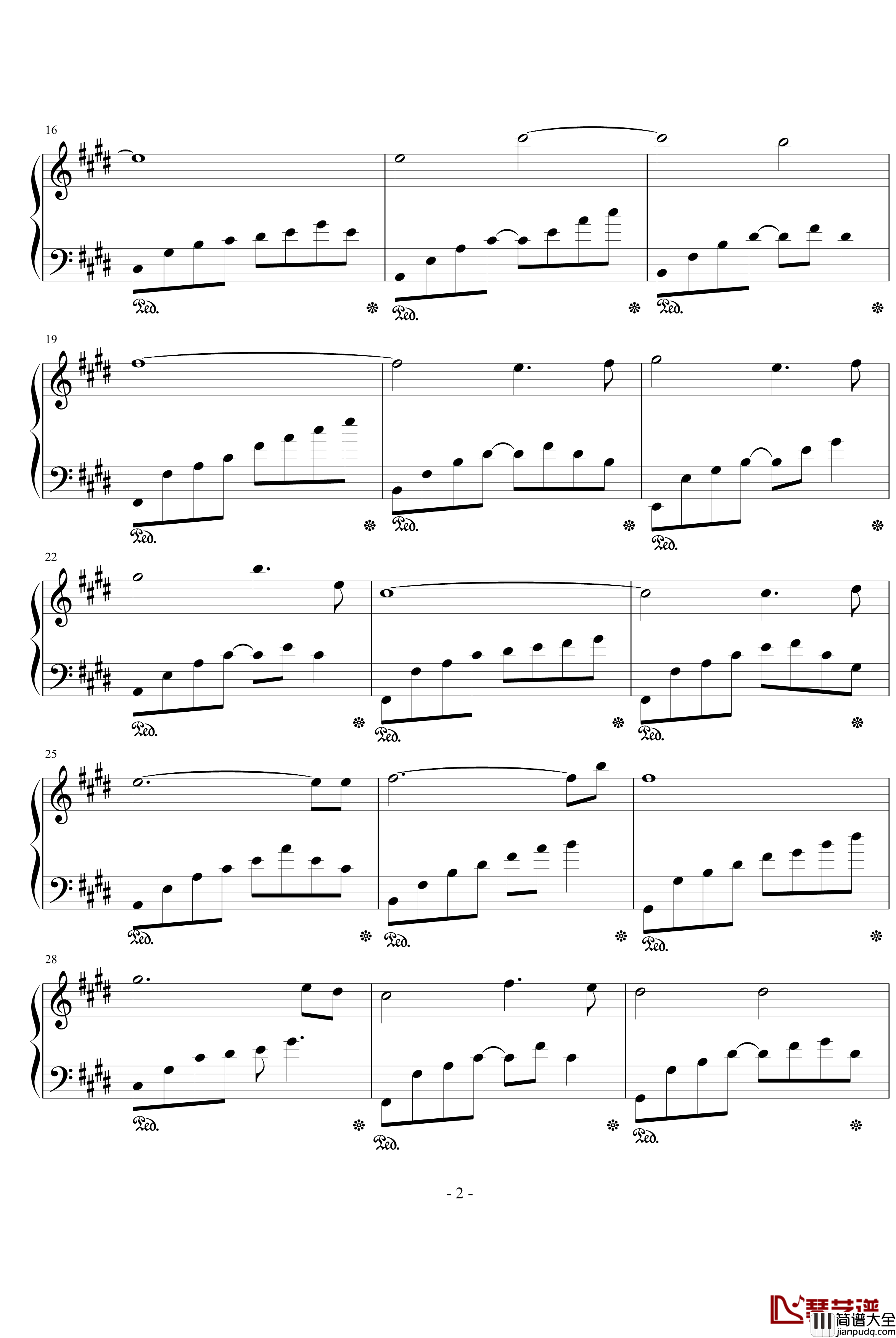 天之痕天净沙钢琴谱_天之痕