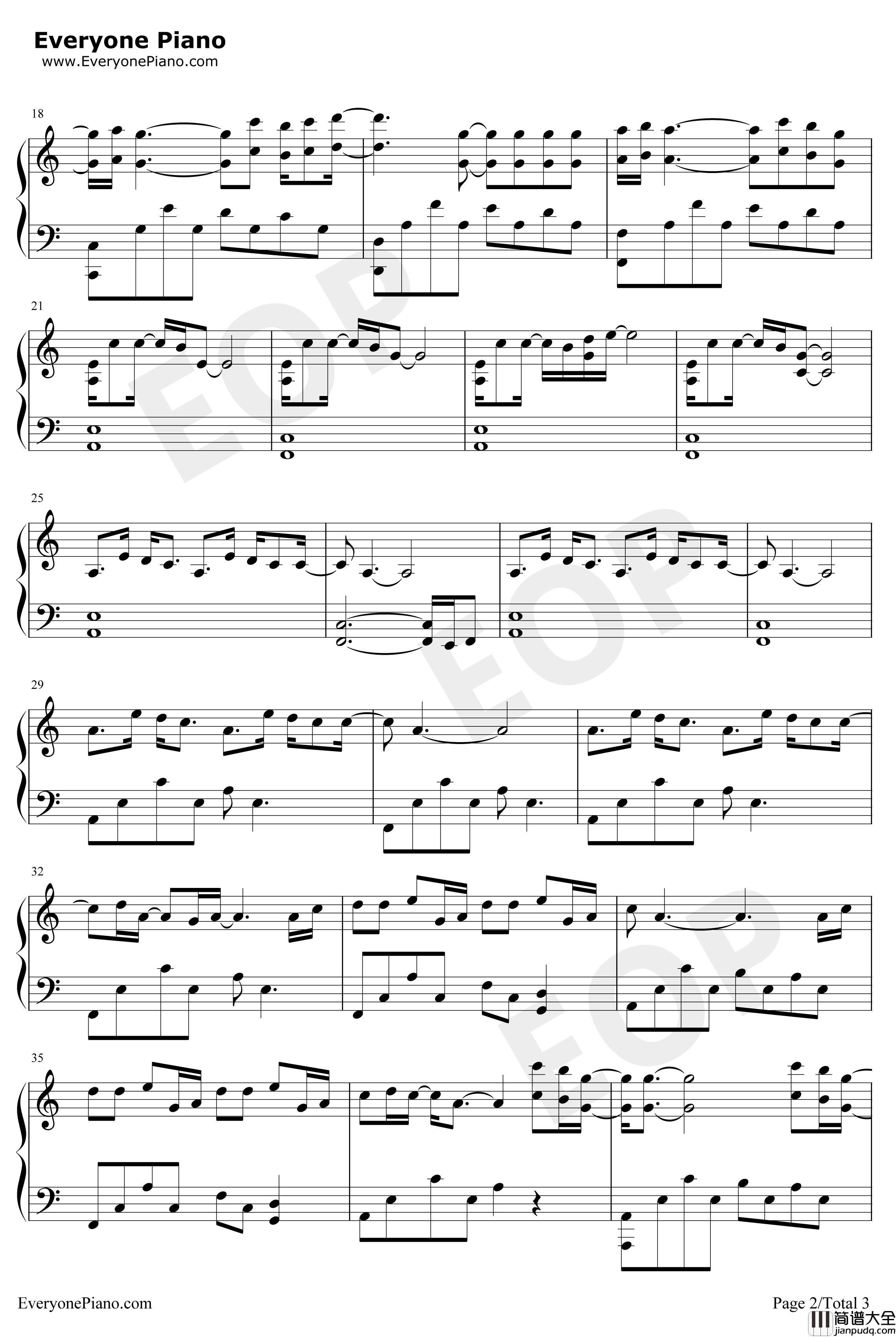 SET_A_FIRE钢琴谱_真锅昭大_基督山伯爵华丽的复仇OST