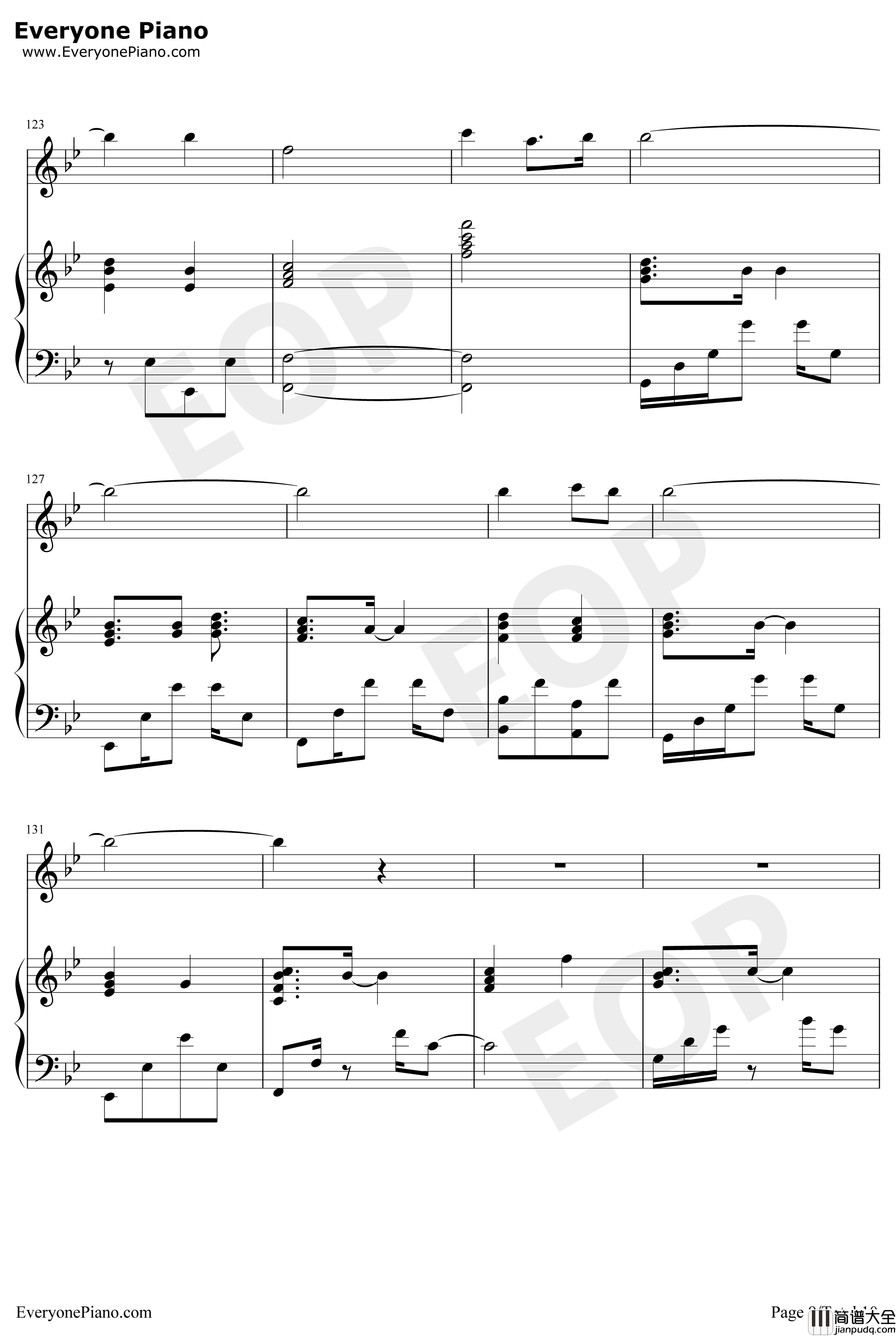 最后的旅行钢琴谱_Rainton桐_记龙族绘梨衣