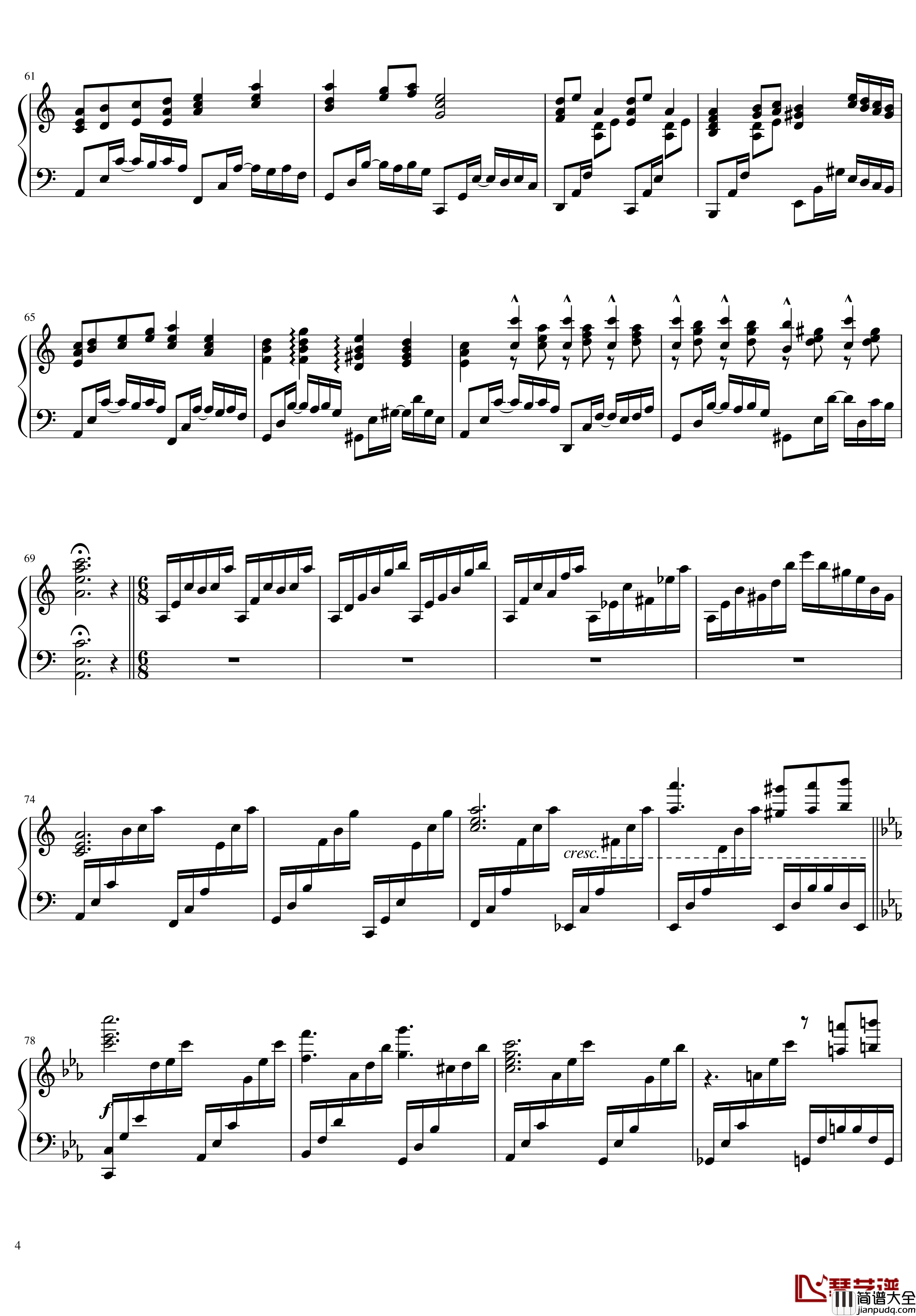 明治十七年的上海爱丽丝钢琴谱_明治十七年の上海アリス