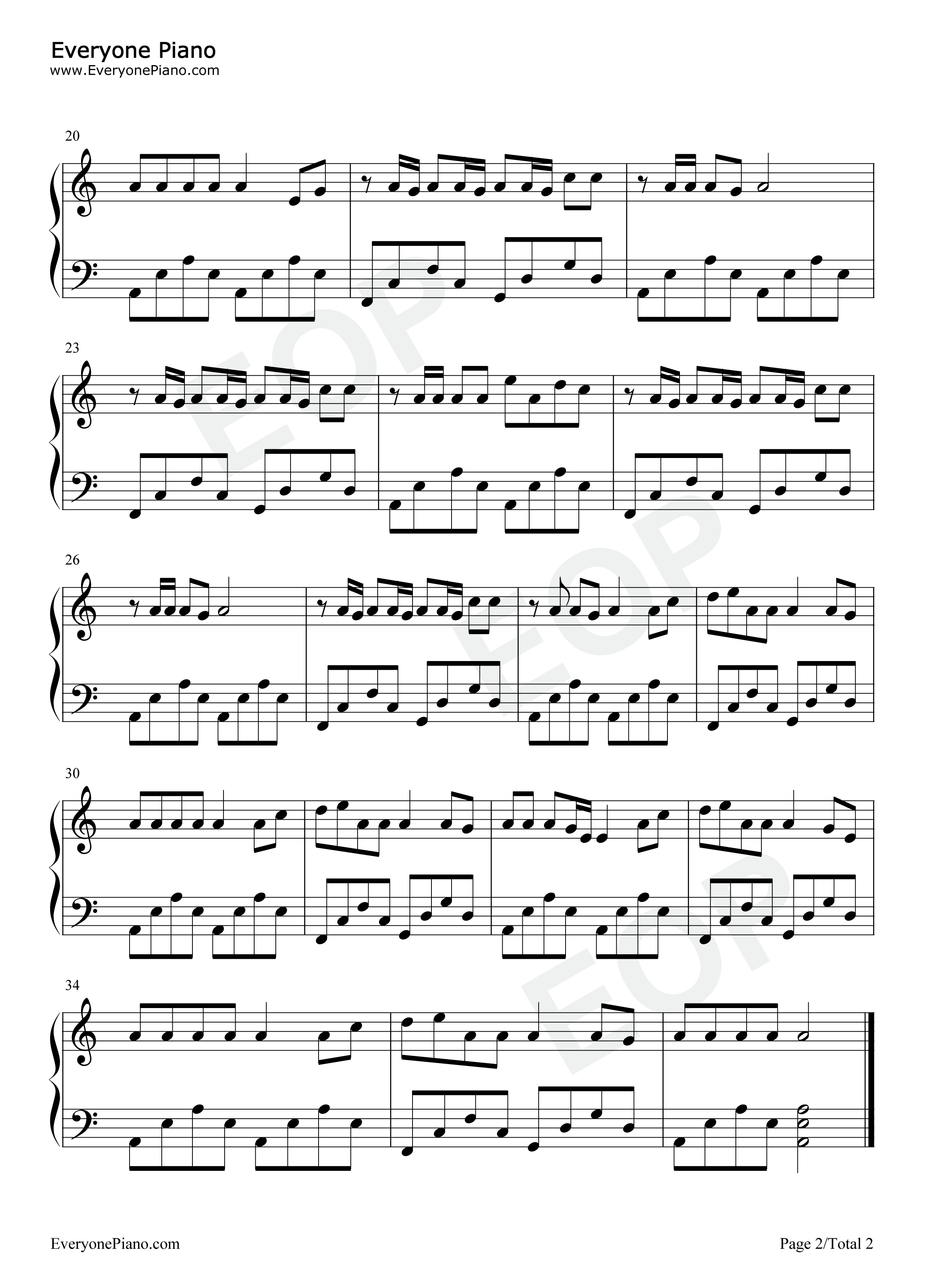 天地似无情钢琴谱_Y_D_来一碗老于