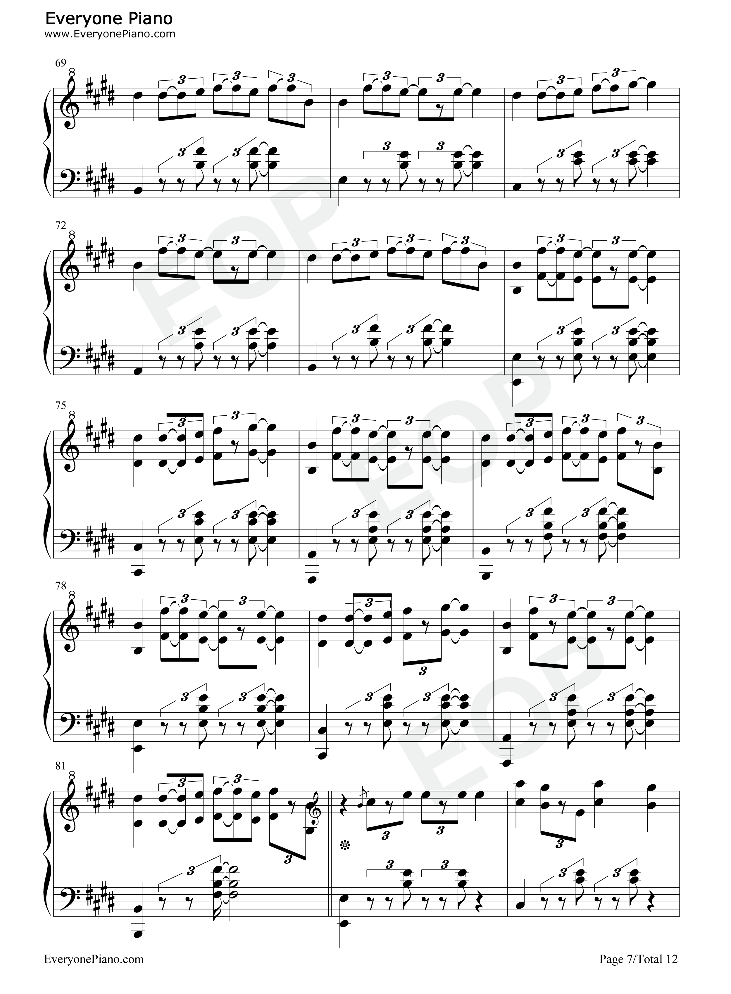 冬至钢琴谱_音阙诗听_王梓钰